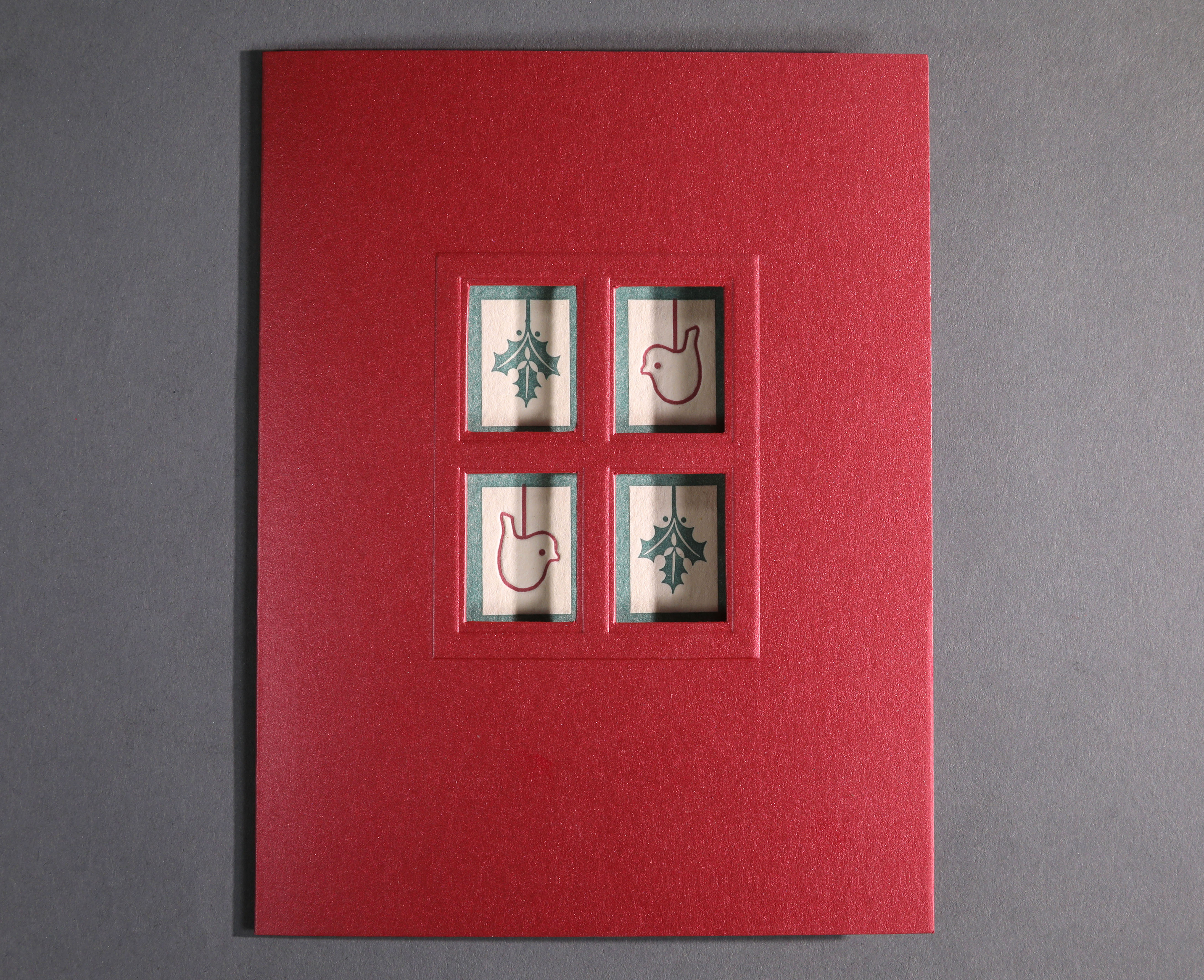 LETTERPRESS & DIE-CUTTINGTraction Press holiday cards