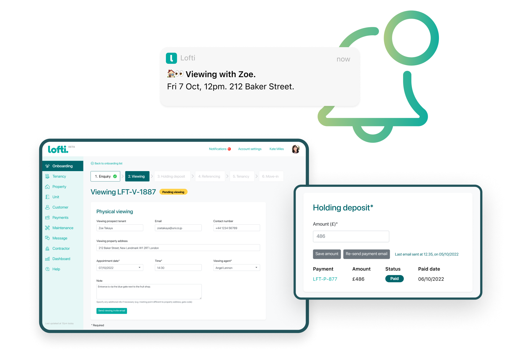 Viewing stage of the streamlined onboarding process
