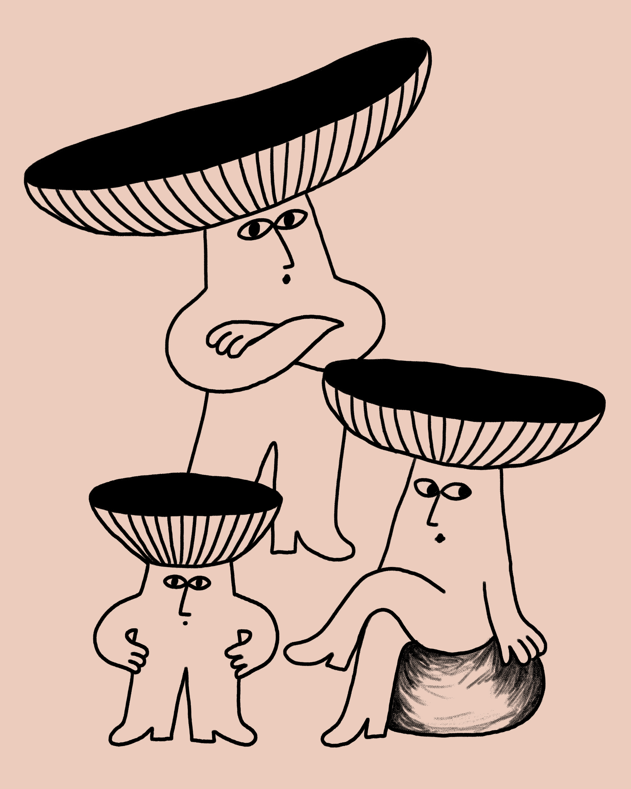 Mushroom families | Personal work | 2022