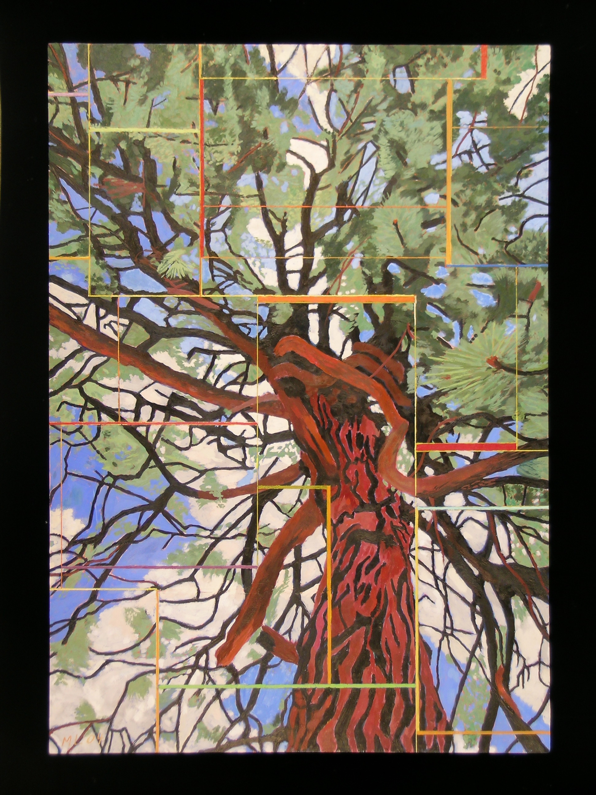 Lawrence Posse. 2005. encaustic over oil on panel. 45" X 32" (Priv. Coll.)