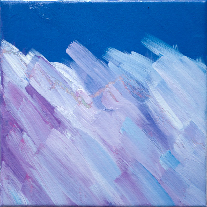 Upward, For Some, 2015, 10"x10", Oil on canvas