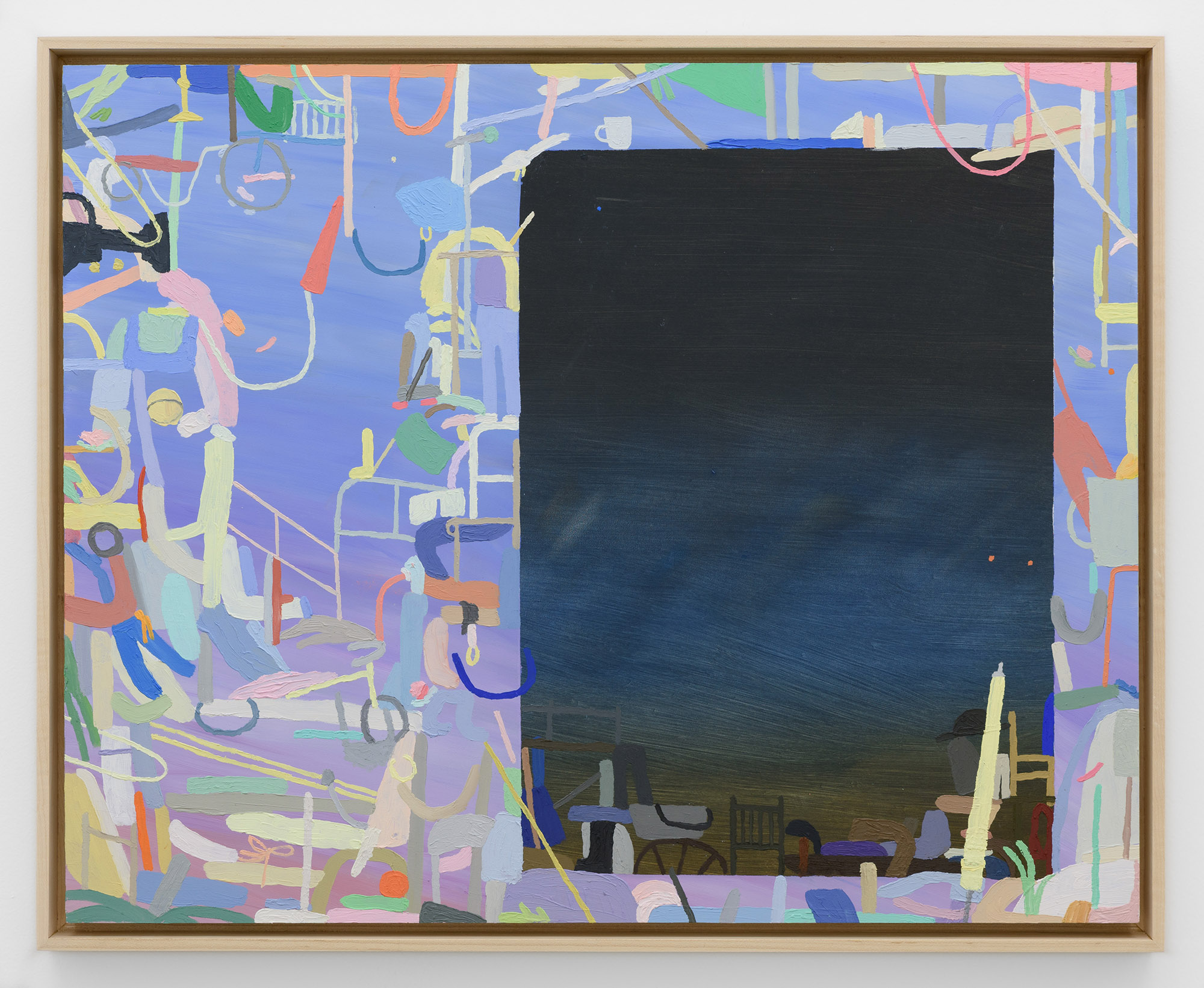 Trombone, Camera, Seagull, Mug, 16 x 20", 2021