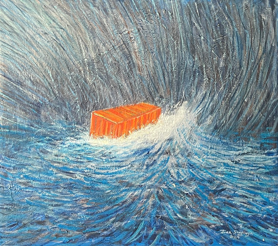 Pilgrimage No. 13, 51 x 46 cm, oil on canvas, 2024