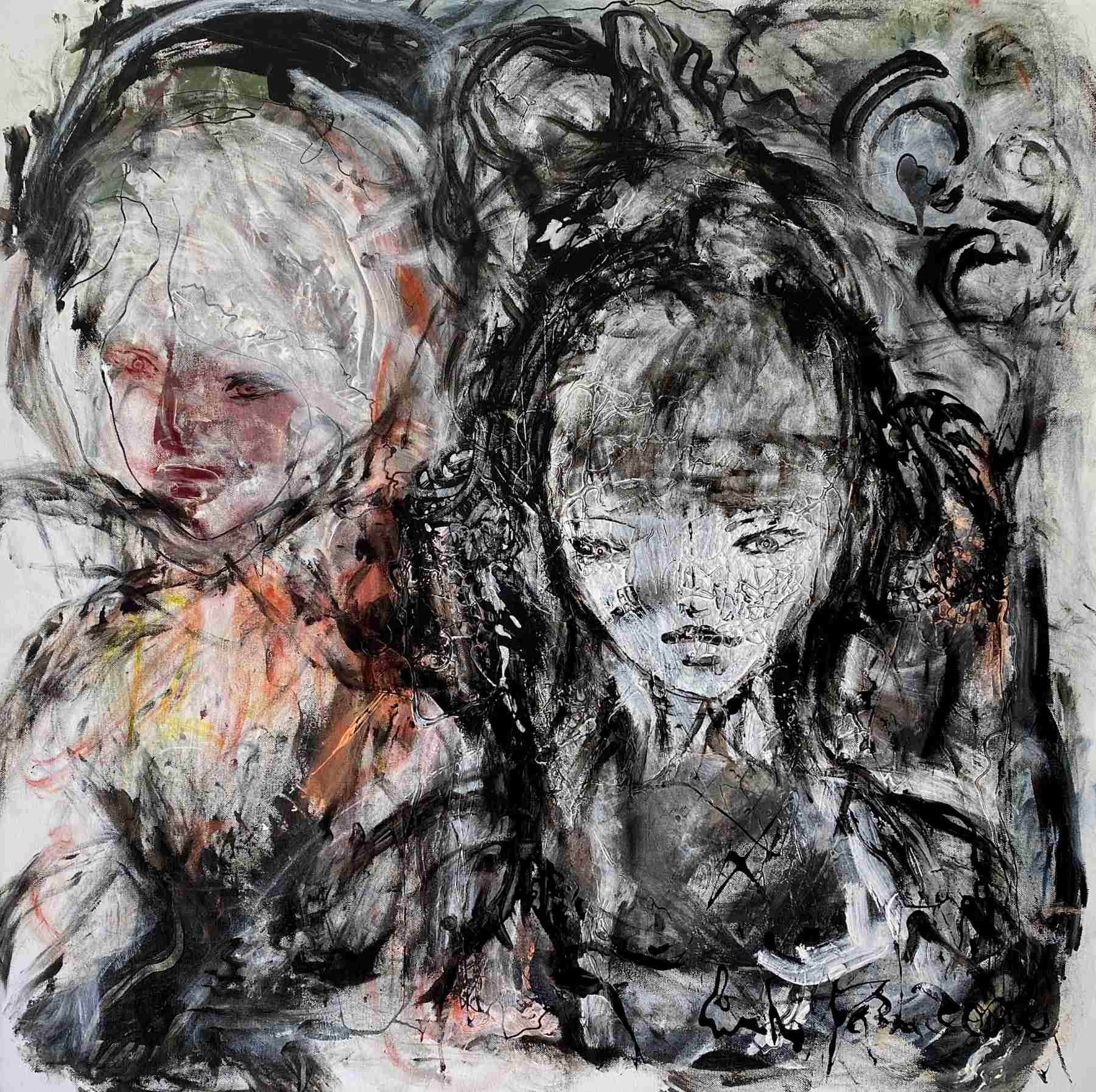 eva gessner two released woman in a dark cave