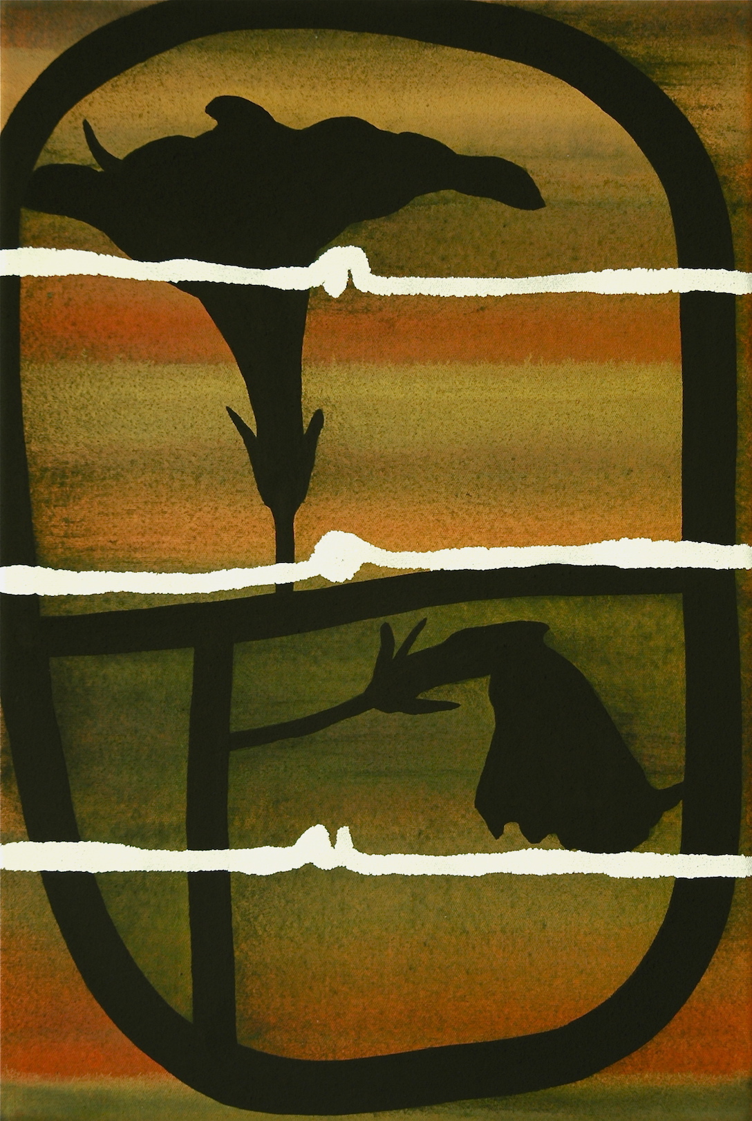 Untitled 2012, acrylic and alkyd on canvas, 36 x 24 cm, private collection