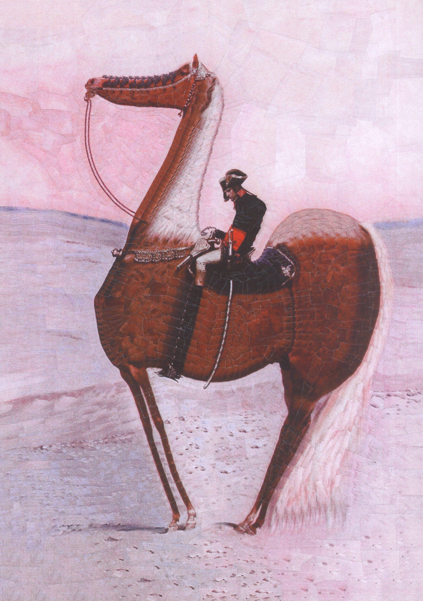 Napoleon in Egypt after Edouard Detaille, 2010, 11.6 x 16.5 inches