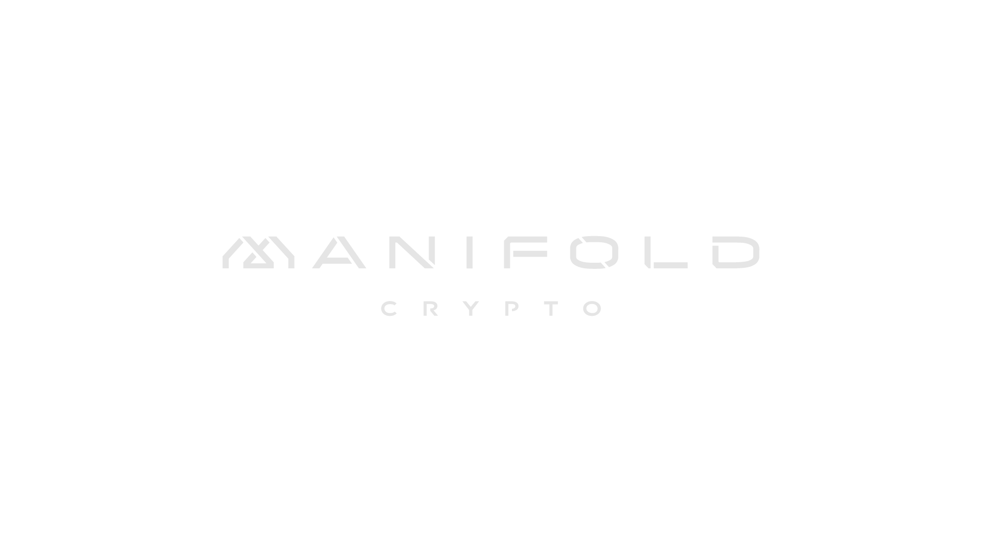Manifold Crypto – custom wordmark for cryptocurrency trader & consultant