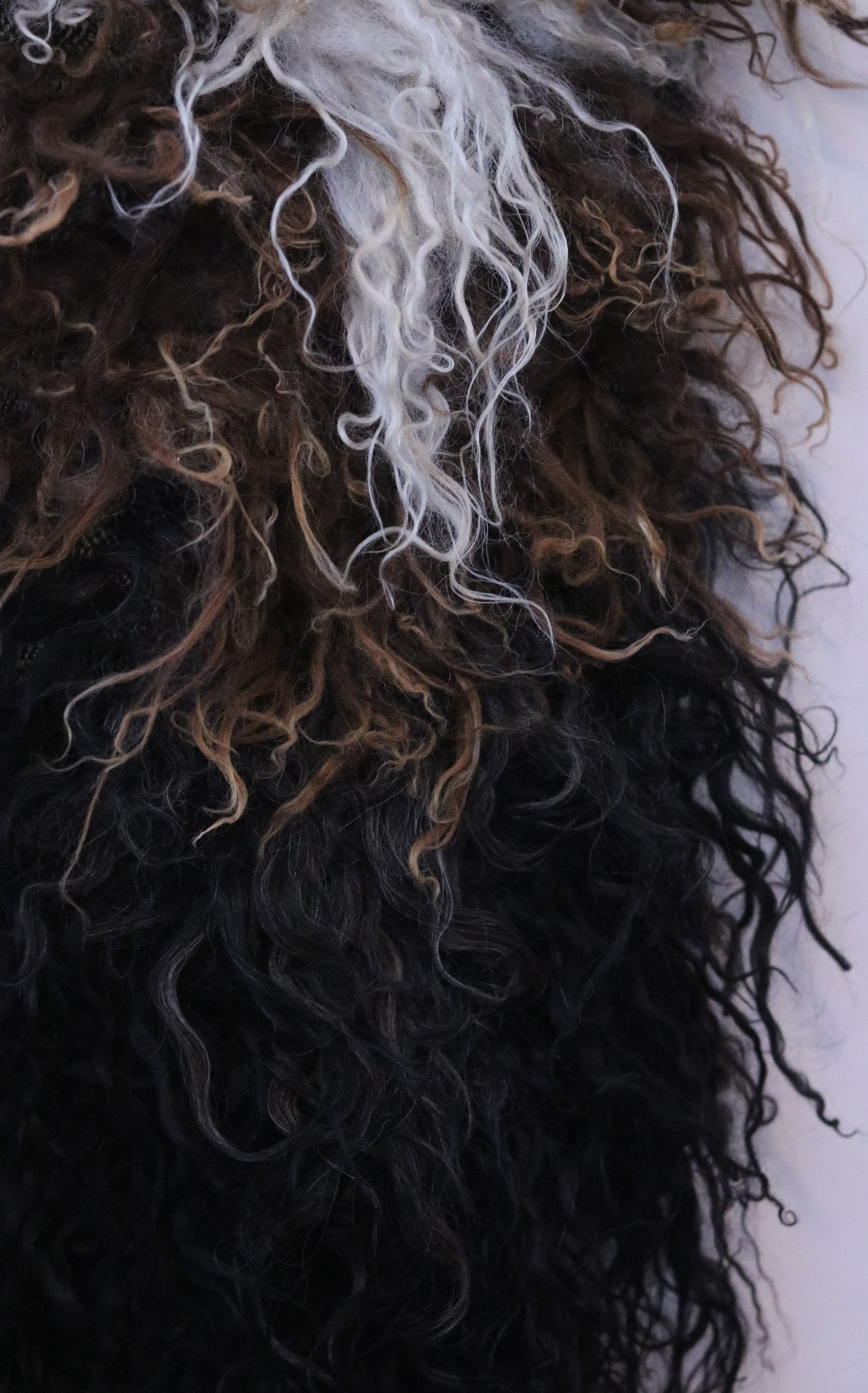 Star; I've touched every hair on some distant head, woven wool (detail)