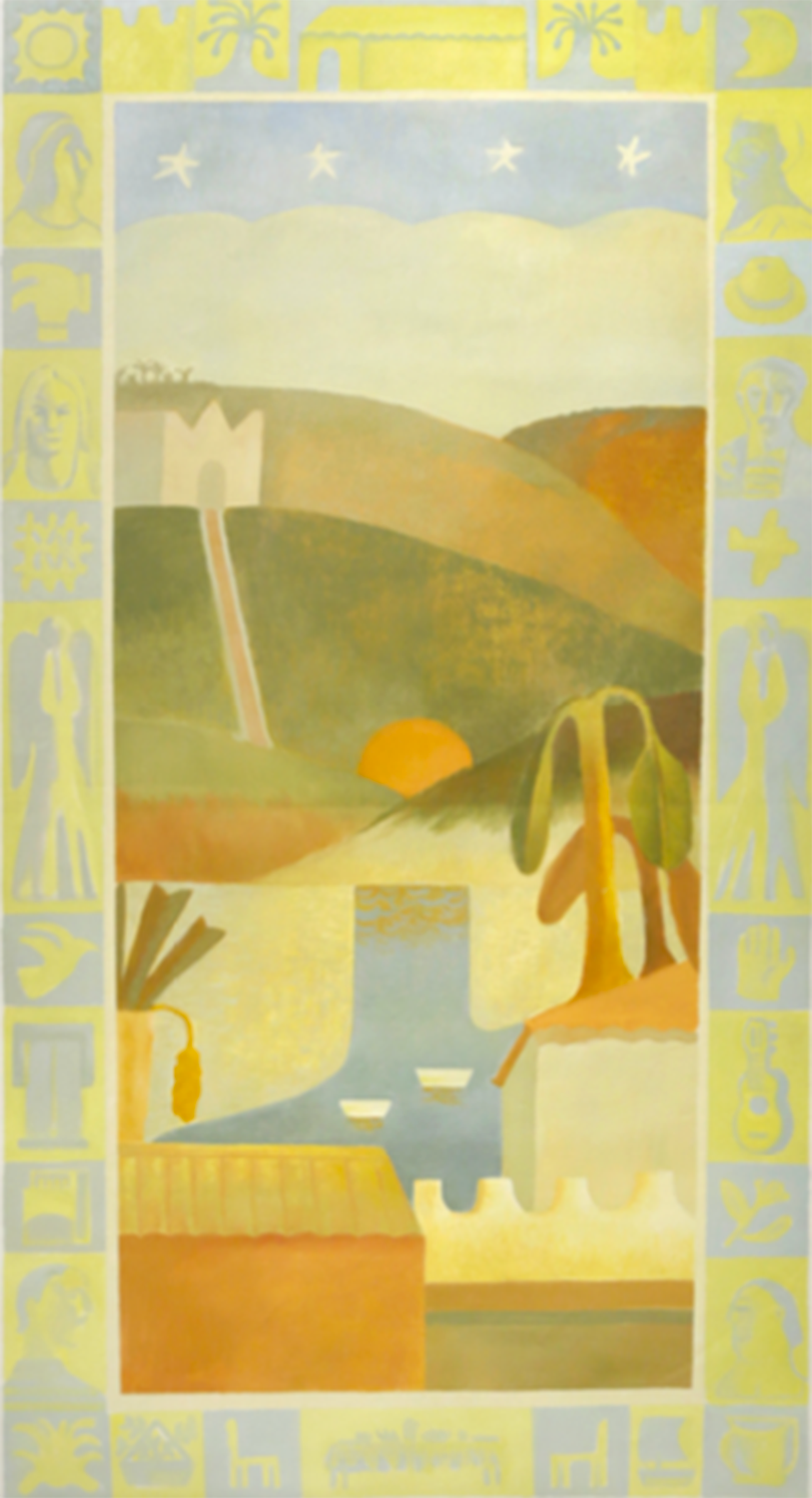 "Sem título" (Tapeçaria), 2019, óleo sobre tela