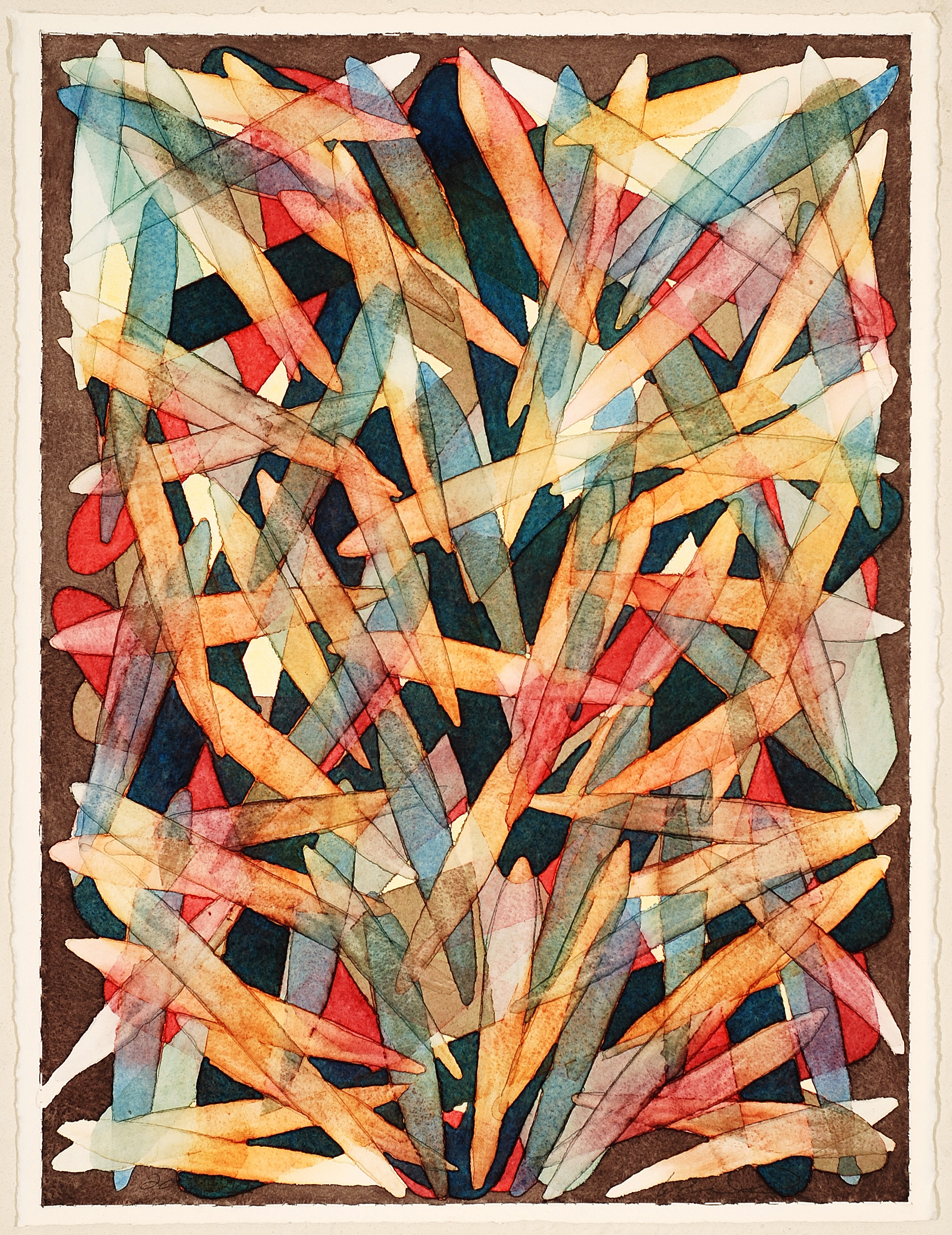 2023 VI, watercolor on paper, 30 x 22 inches