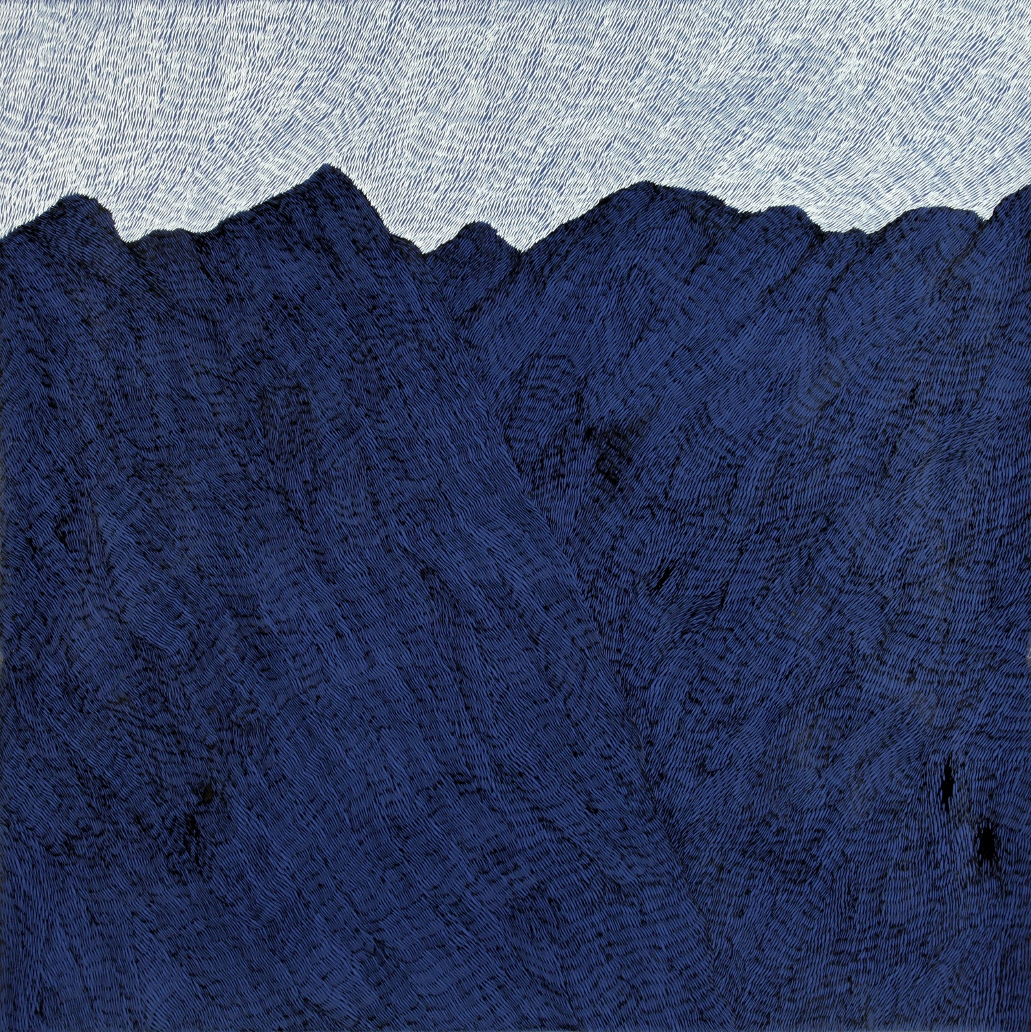 Plume et encres sur papier 75 x 75cm 2013