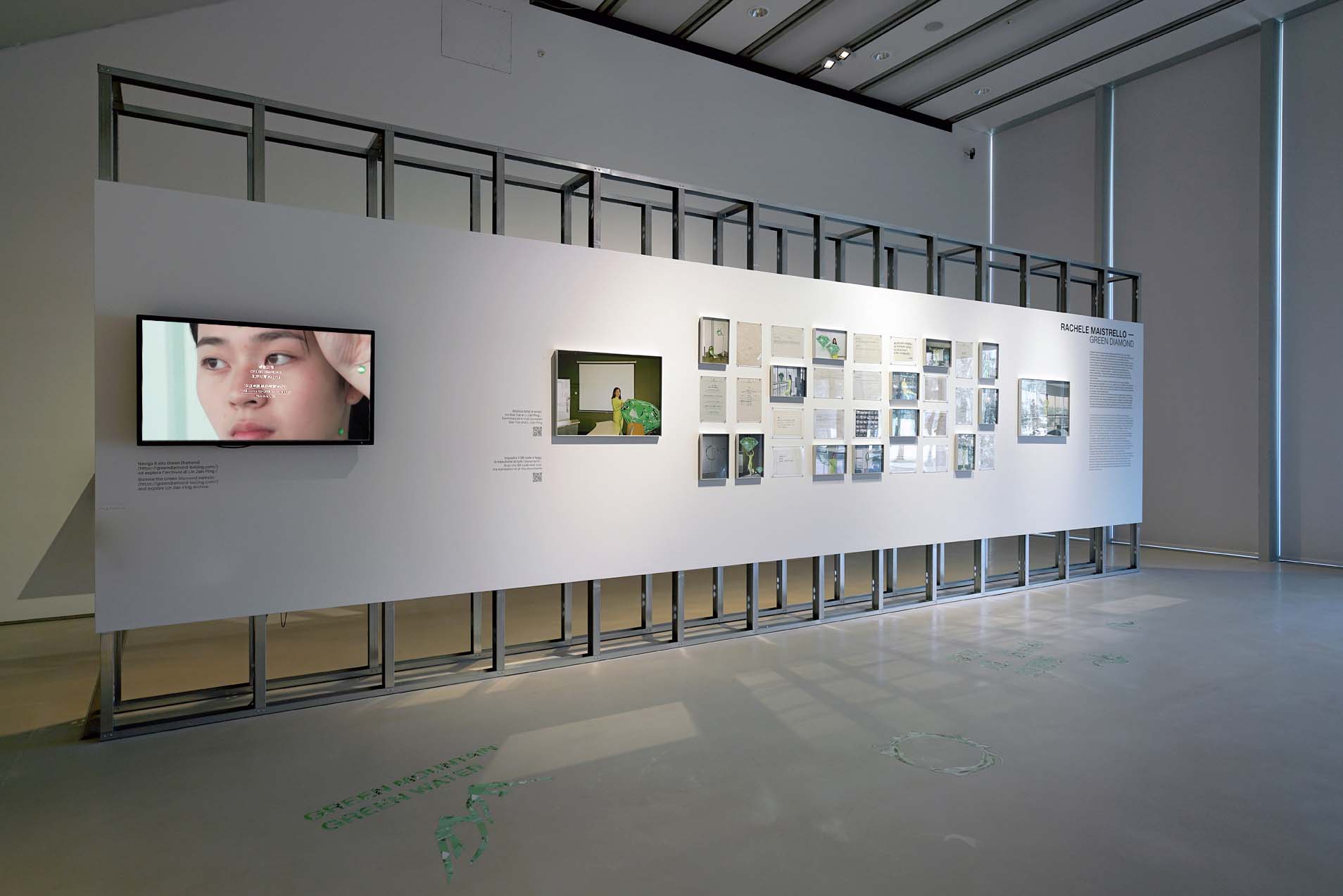Rachele Maistrello, Green Diamond, Installation view at Maxxi Museum 2021, photo by Luis Do Rosario (courtesy Maxxi Museum and the artist)