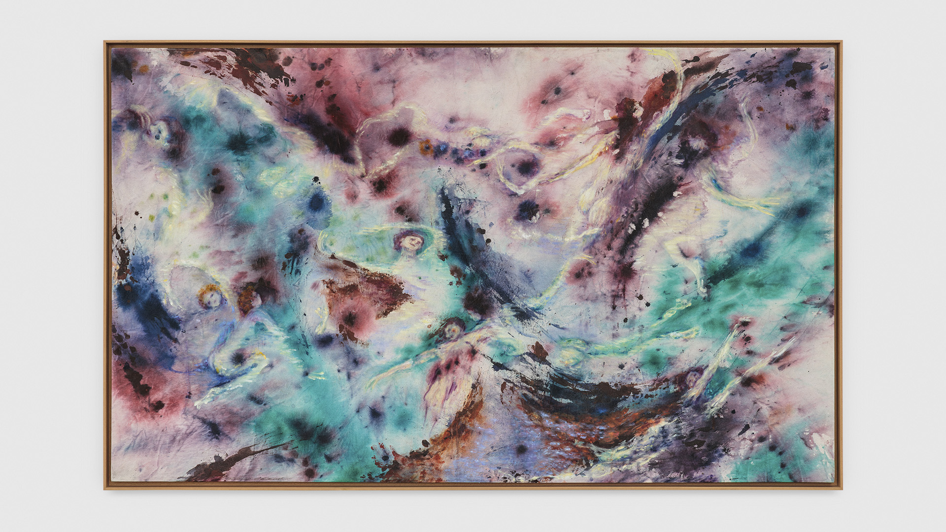 Why Are You Just So In Love With Definitions?, 2024, ink and oil on canvas, 100 × 150 cm