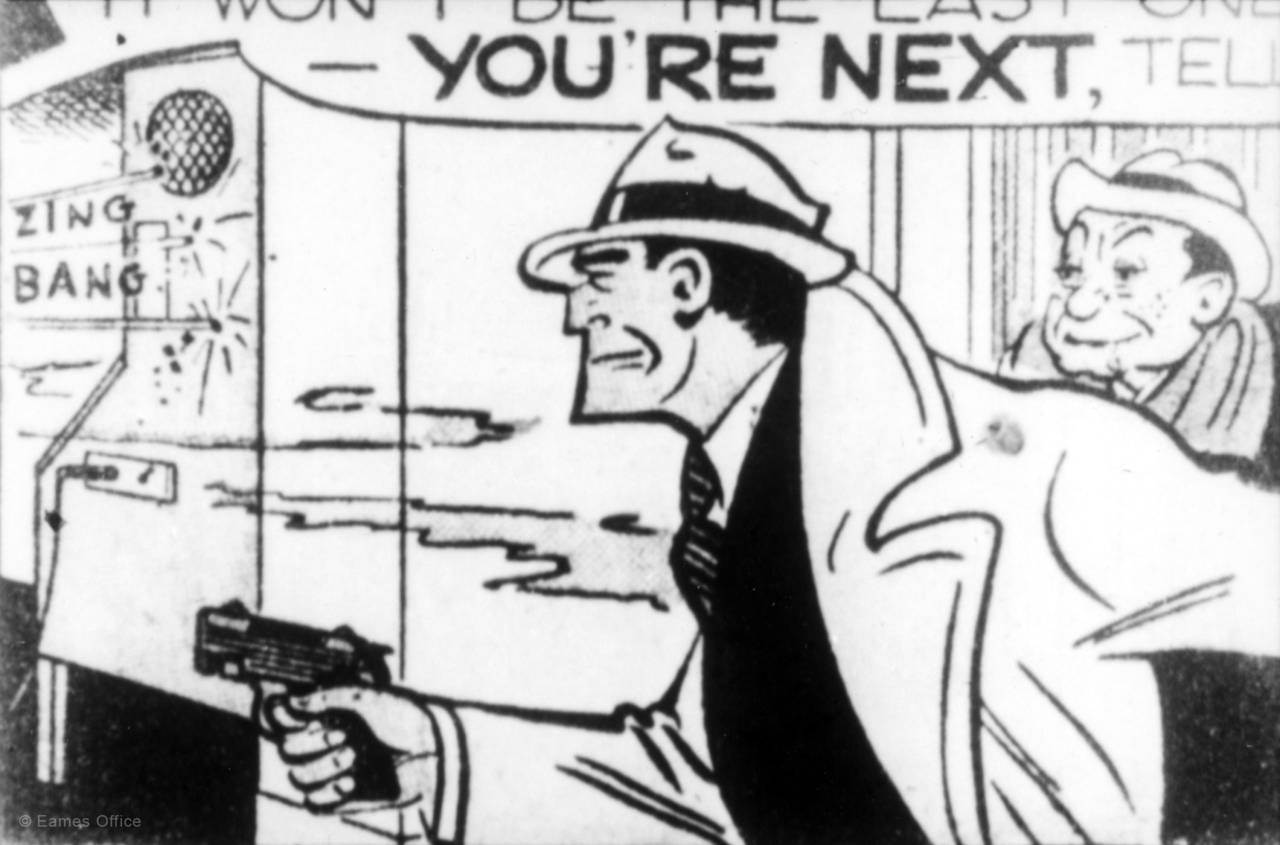 Norman Jewison, Charles & Ray Eames, "The Fabulous Fifties: The Comics", CBS, 1960 © Eames Office, LLC (eamesoffice.com)