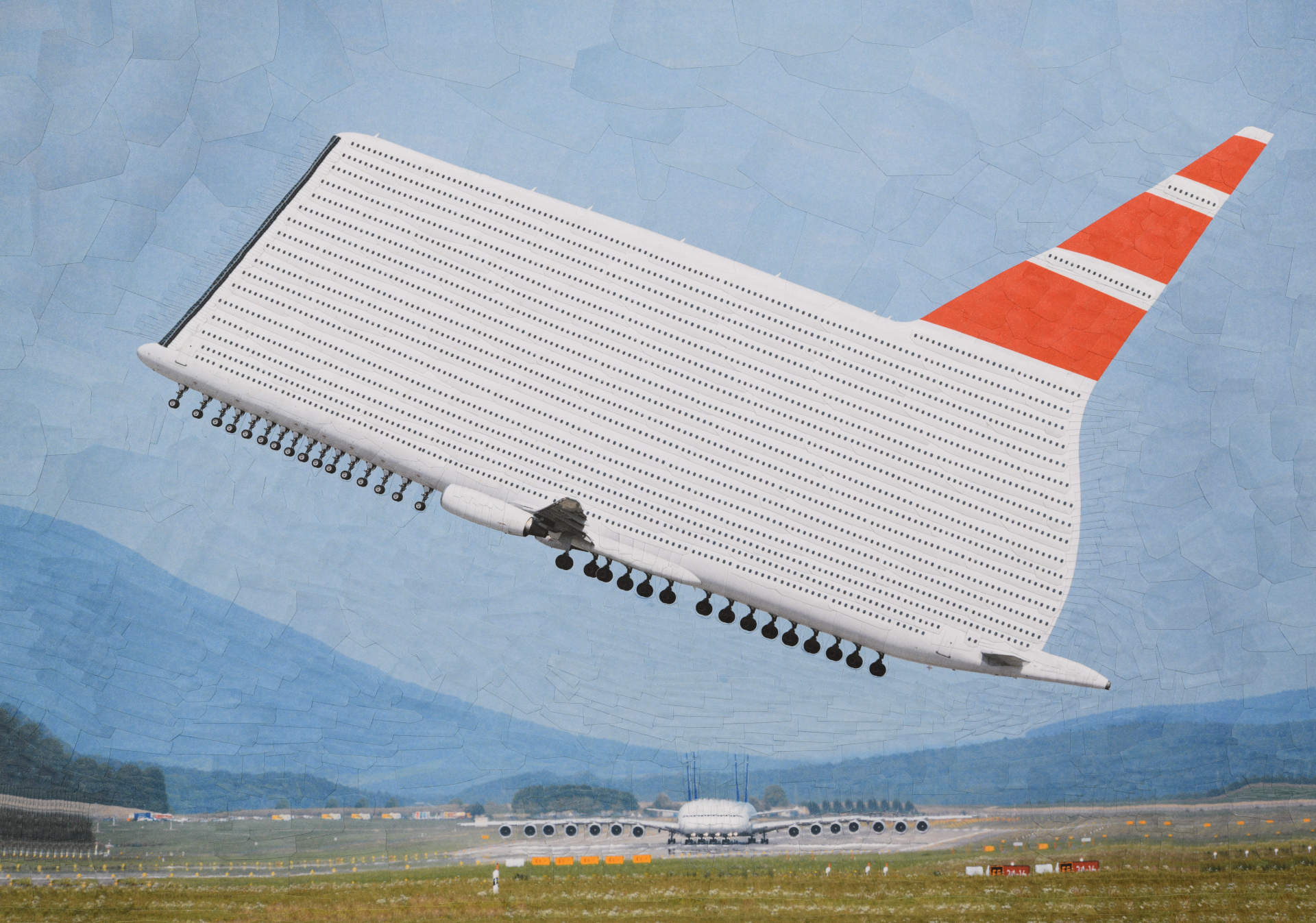 Airbus A319 XL, 2024, 16.5 x 11.6 inches