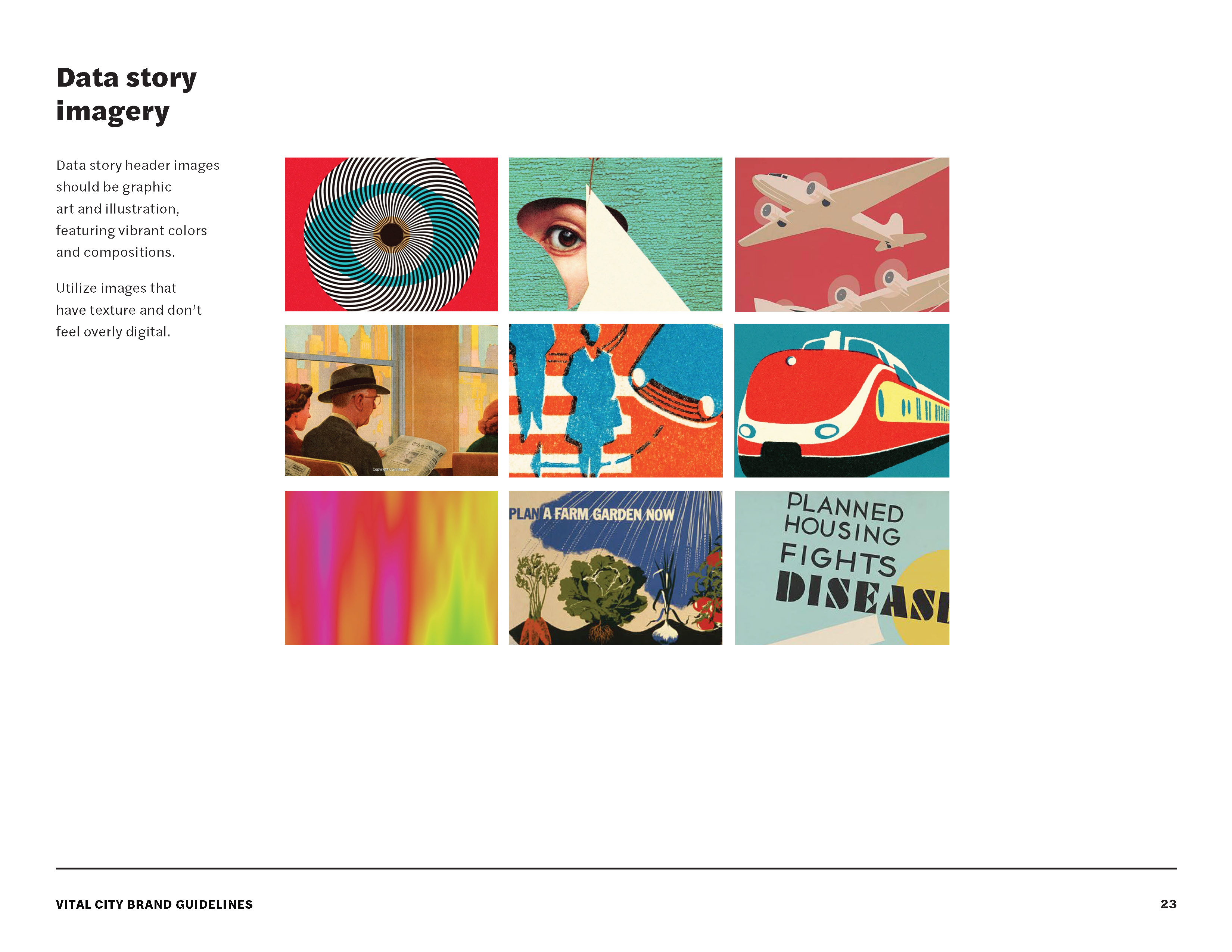 Vital City's working brand guidelines