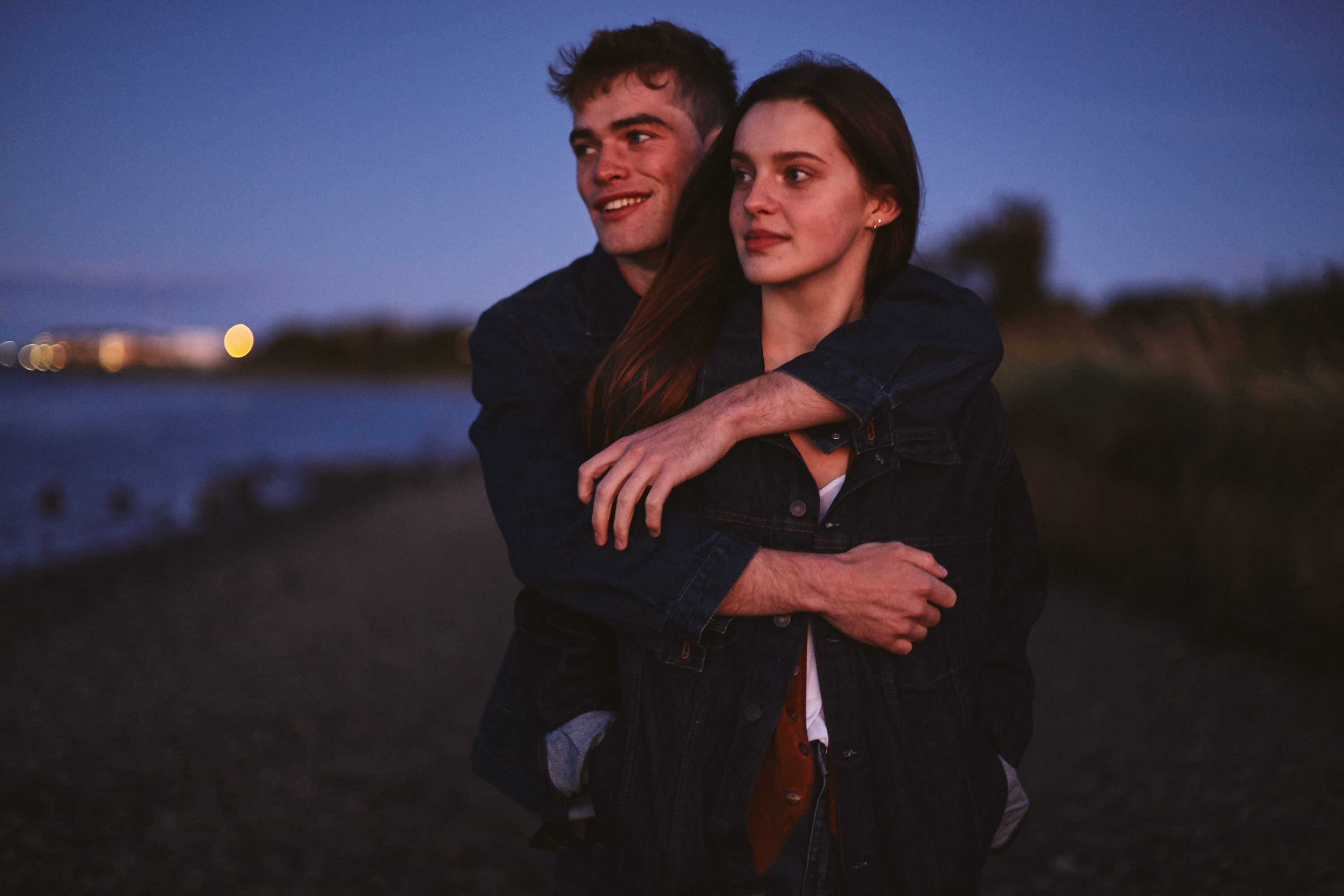 A story of young love in the suburbs told through photography, featuring stylish models in vintage clothing, photographed at sunset in Dublin, Ireland by fashion and lifestyle photographer Alex Sheridan. Suburban Love photo series.