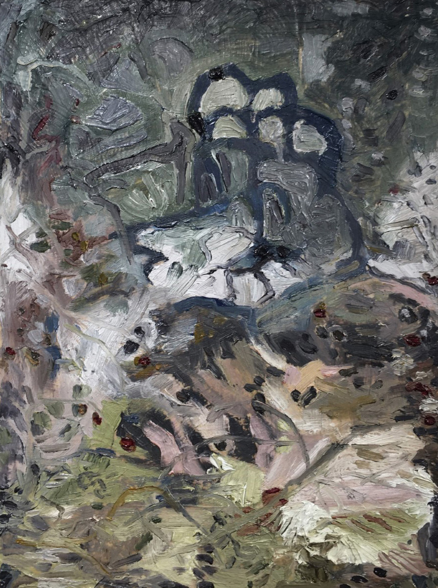 dead kale | 12 x 9 inches | oil on panel