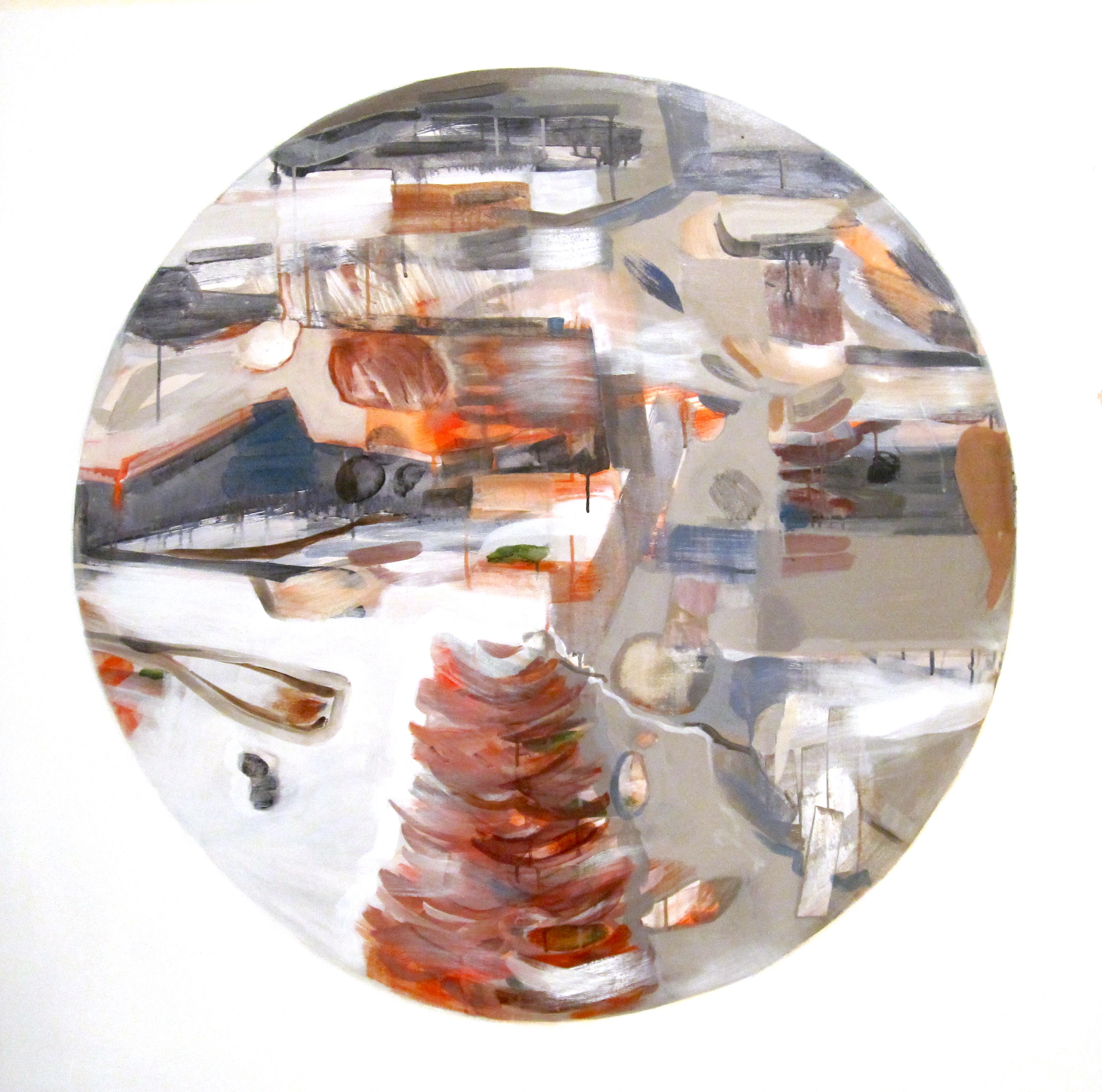 above below across and everywhere - 53x53"2010