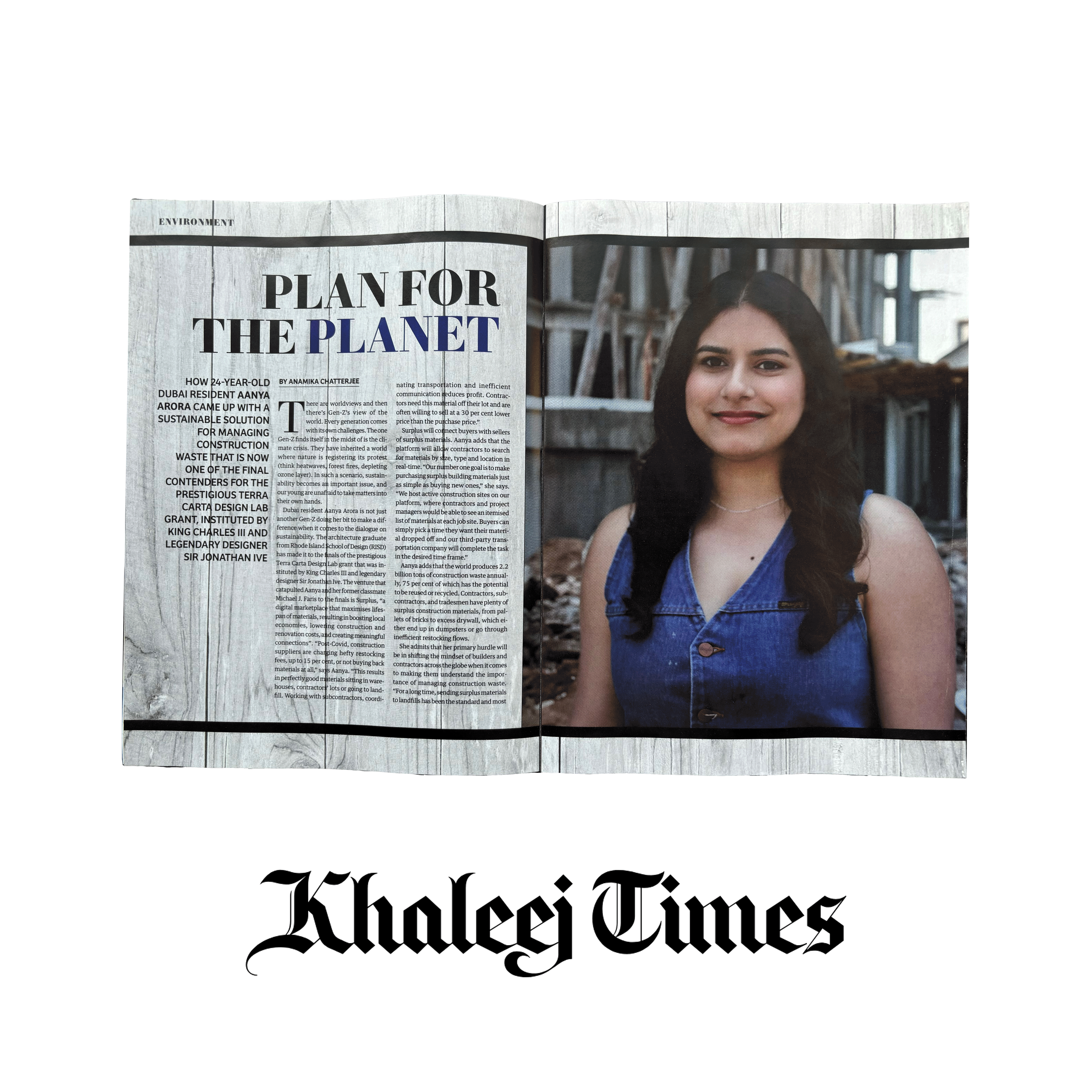 Khaleej Times Magazine Article