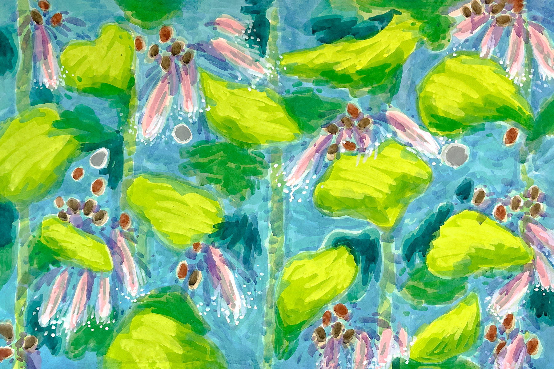 청명: 나는 너에게 무엇인가, 2025, 순지에 채색, 60 x 90 cm