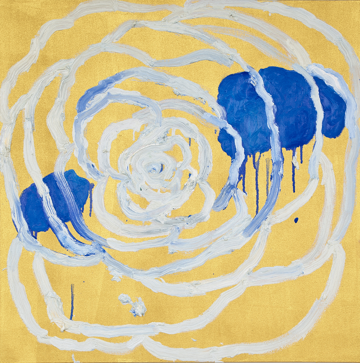 Synchronicity #1, 2019, oil and acrylic on canvas, 30 x 30 in (private collection)