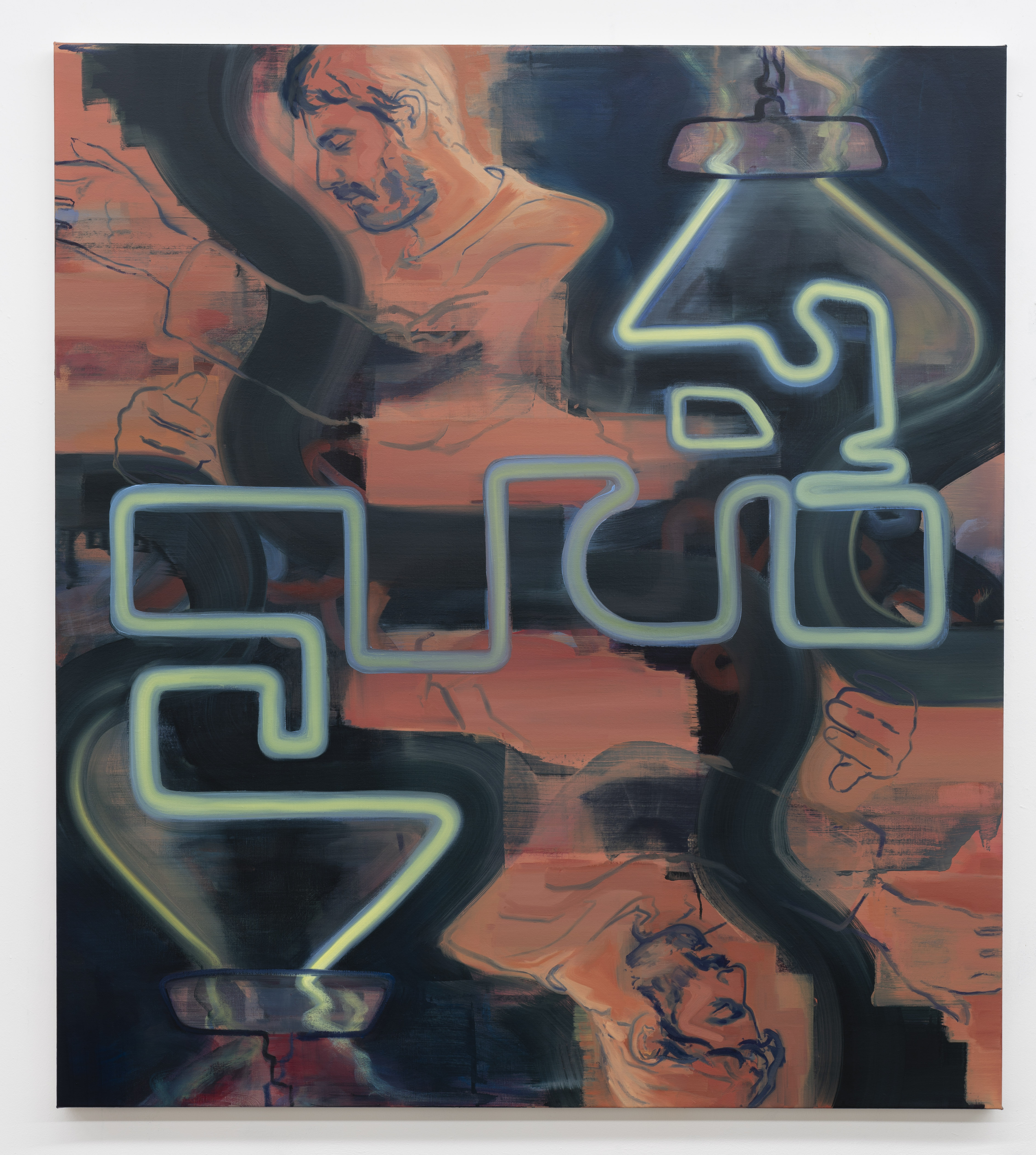 Wave (vague), oil on linen, 142 x 127 cms, 2019