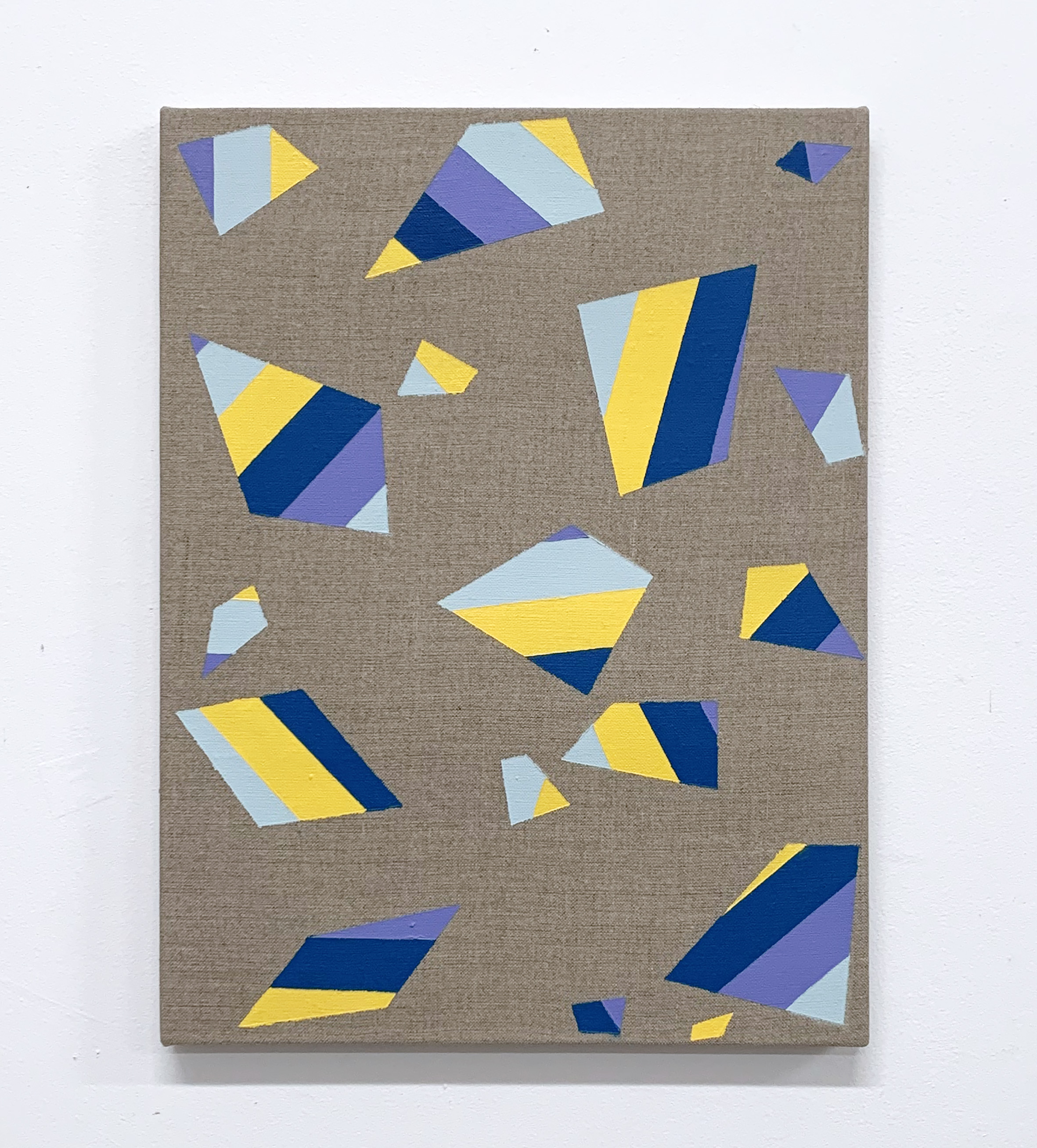 Comminuo (Lineae VII), 40cm x 30cm, acrylic on linen, 2022 - £200 (previously £350) 