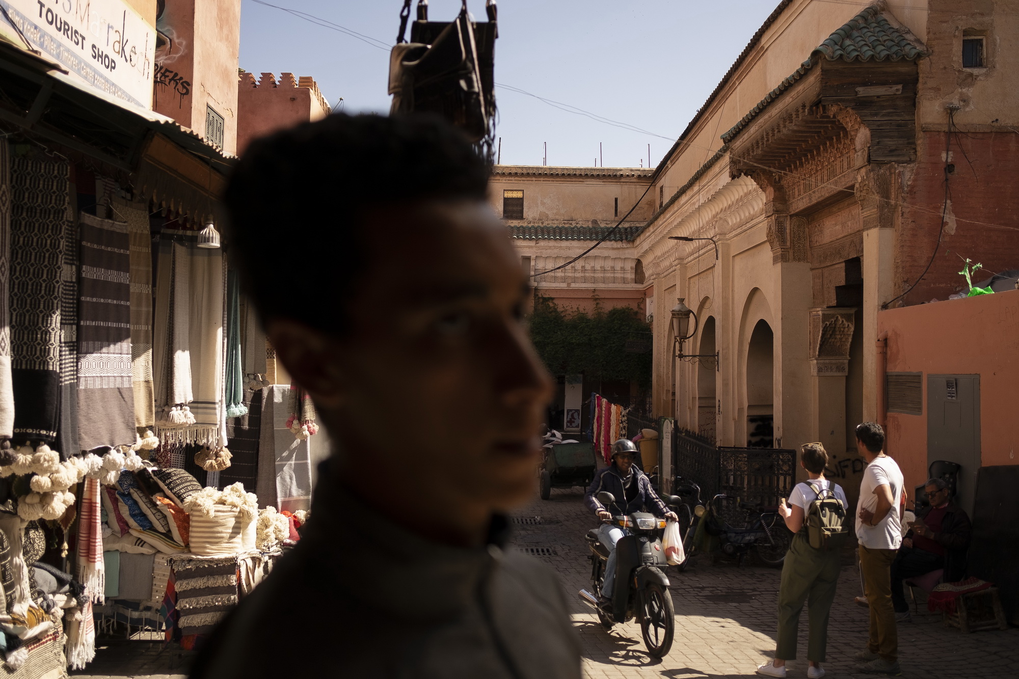 Streets of Medina are in perpetual motion.