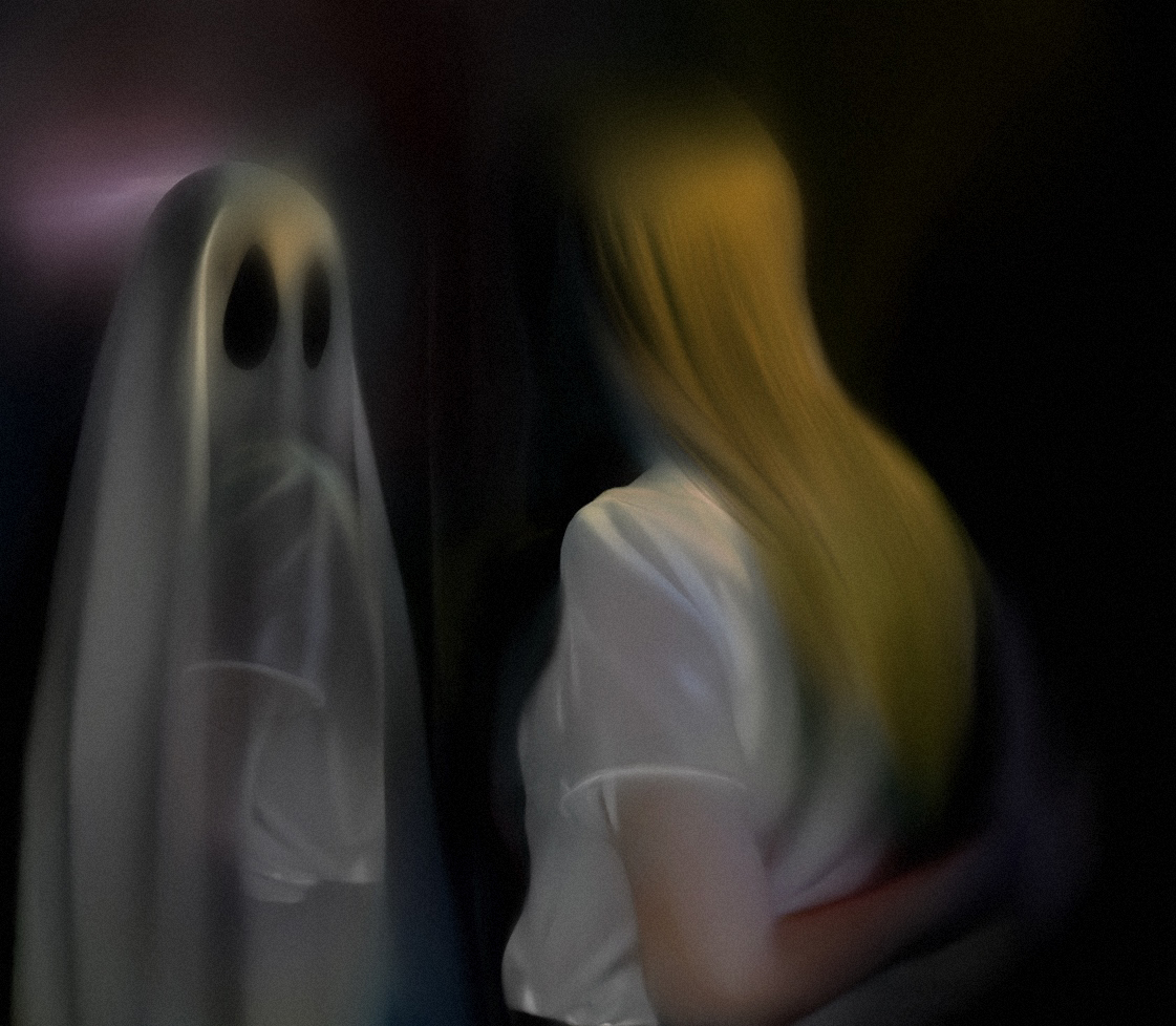 Etiquette, digital painting 30 x 26 cm