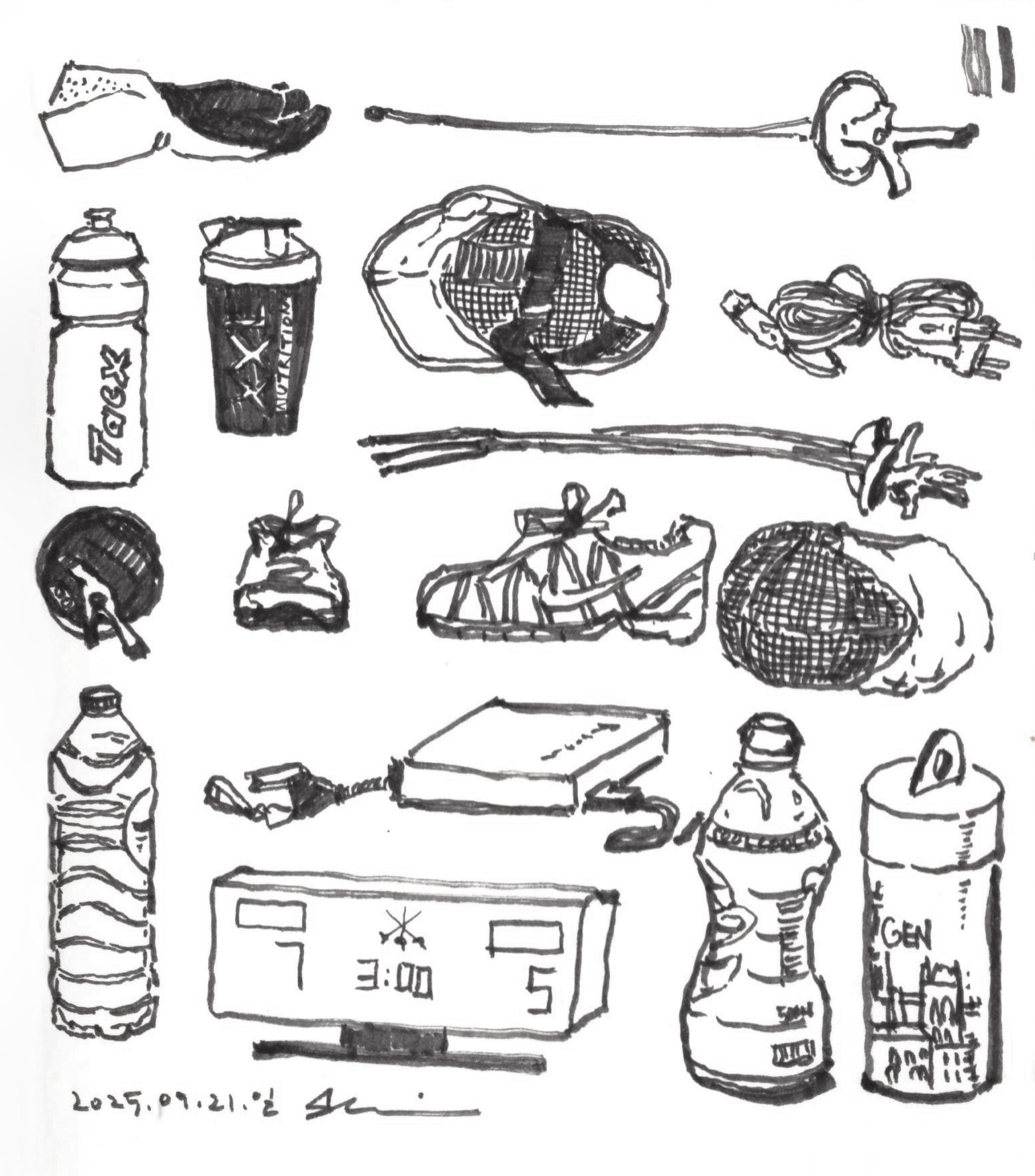 Collection the mess around pistes