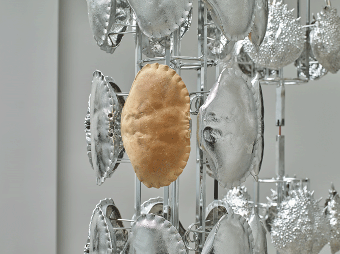 Alice Channer Crustacean Satellites 2018 (detail) Photo: Stephen White