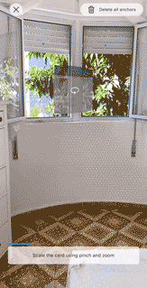 Scaling, dragging the rotating the "ghost" card in "Pinning" mode.