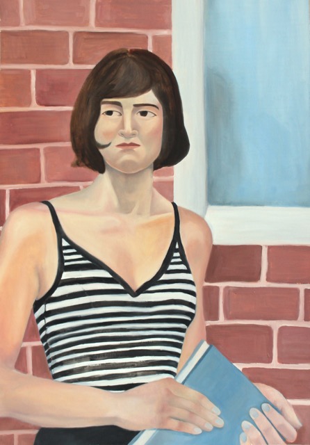 Pauline, oil on paper, 2016