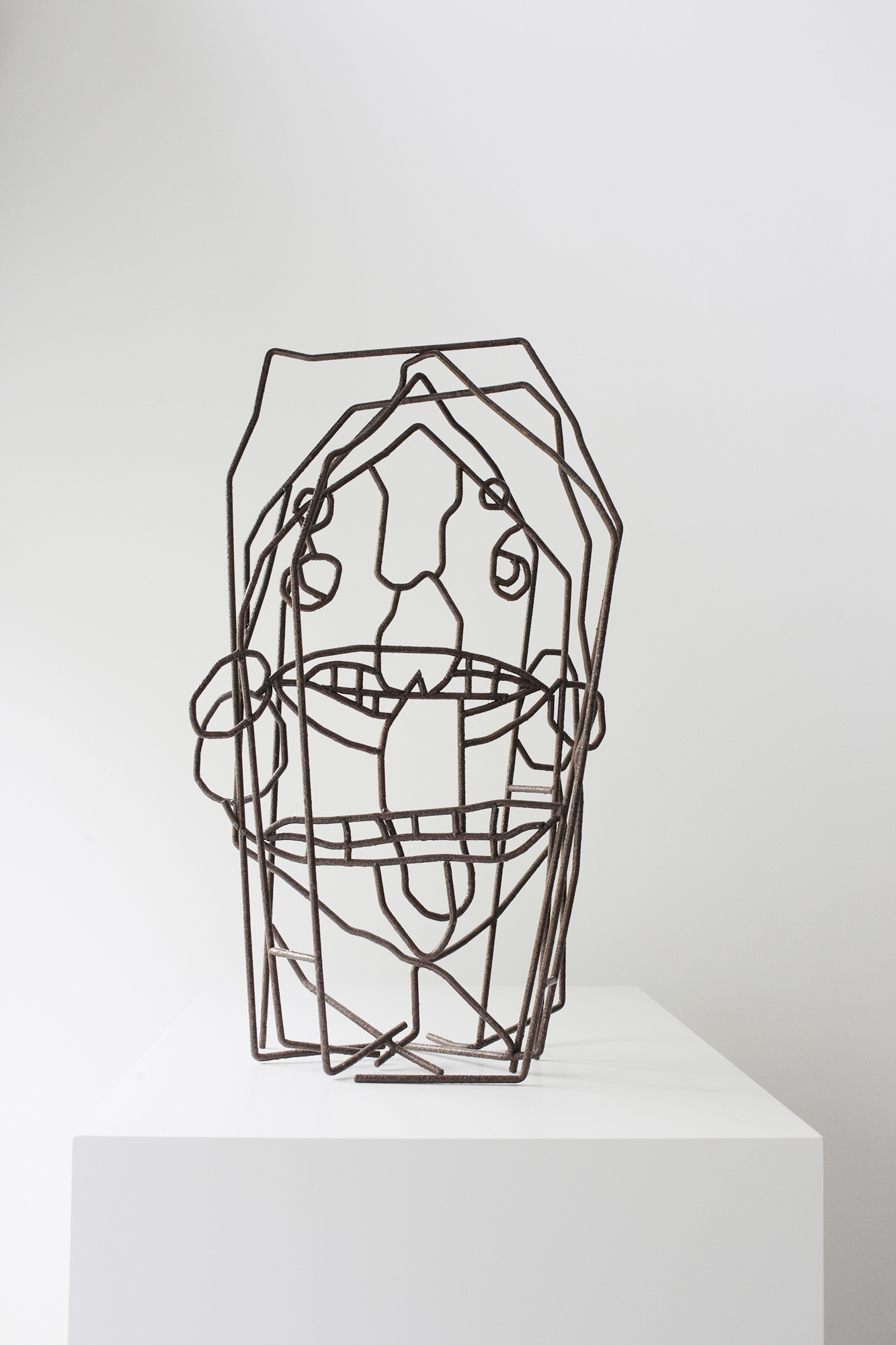 Untitled, Iron poles, 70 x 30 x 28 cm, 2015