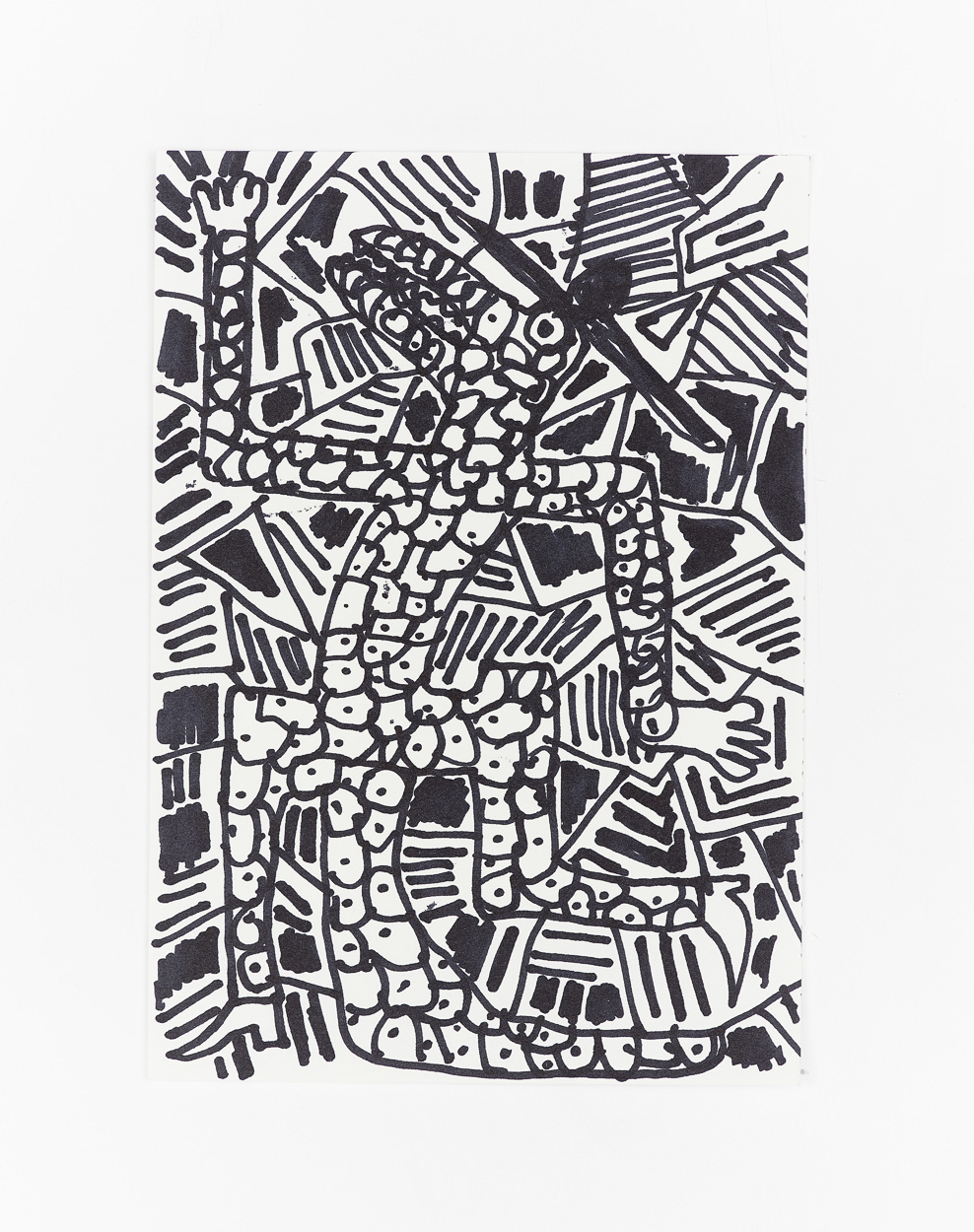 Untitled, 2020. marker on paper. 26cm x 18cm