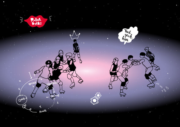 Artikelillustration »Roller Derby«