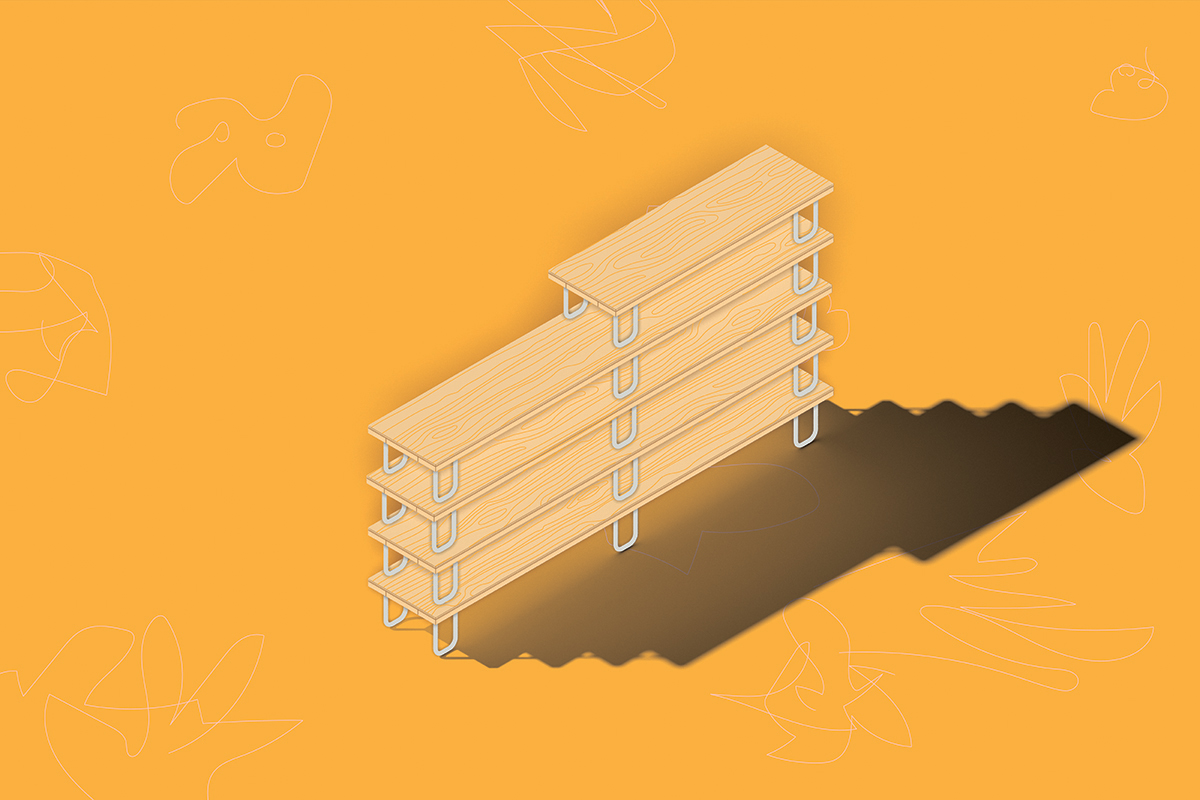 Axonometric - Shelf Assembly