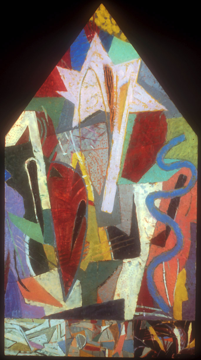 Deja Vu. 1990. encaustic on panel. 51" X 28"