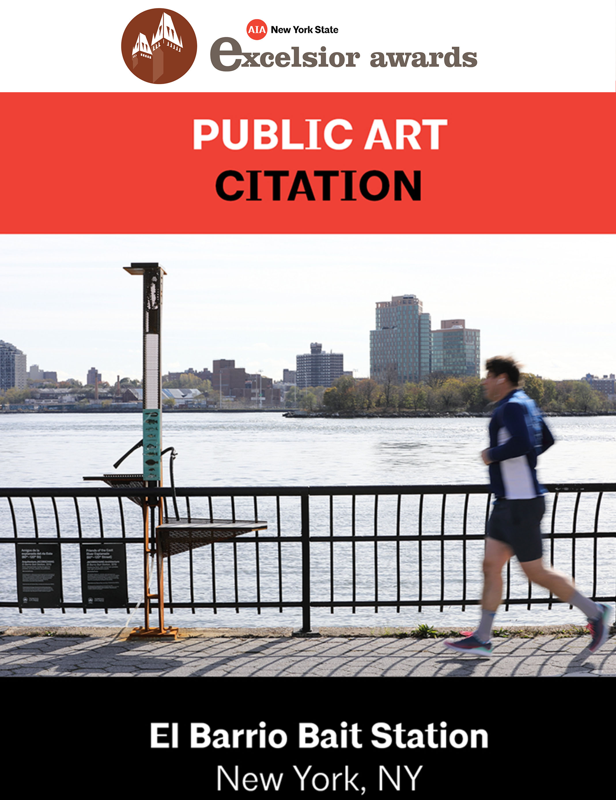 2021 WINNER EXCELSIOR AWARDAIA NEW YORK STATECITATION PUBLIC HEARTEL BARRIO BAIT STATION