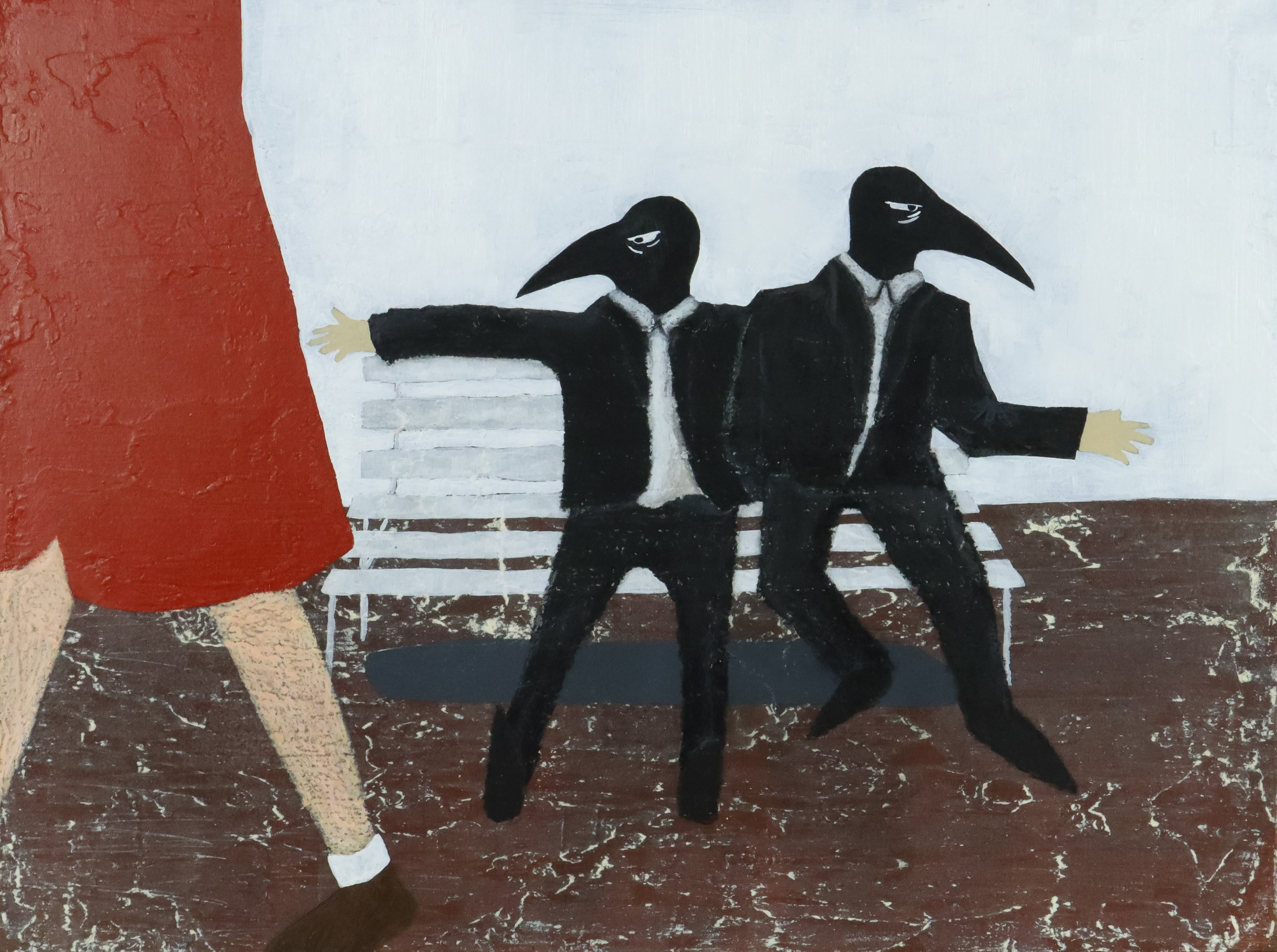 Passing by // Acrylic & Oil on Board // 30x23cm // 2022