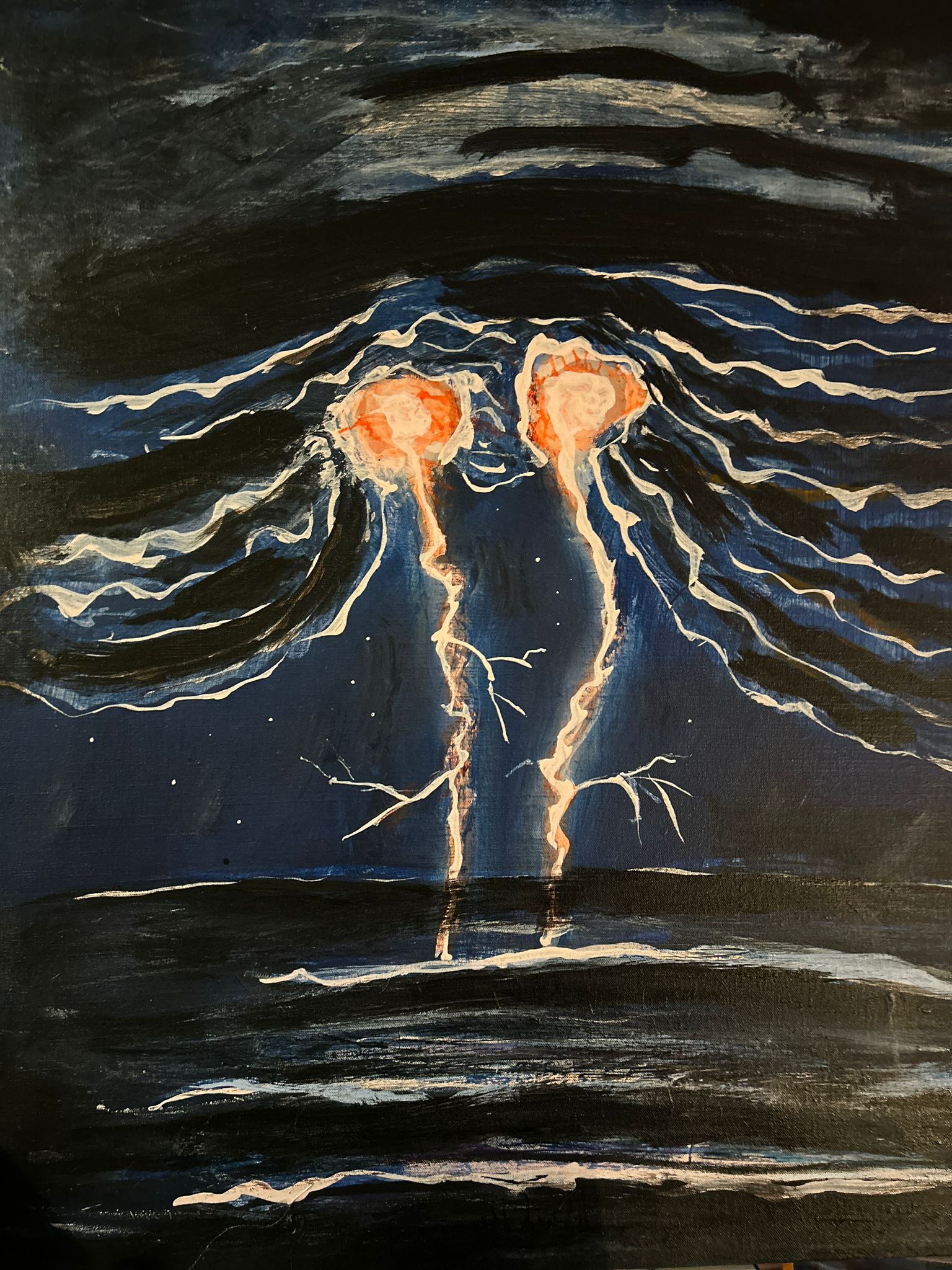 M&eacute;d&eacute;ric N&eacute;binger - Berzerk - Acrylique sur toile - 80*40cm - 2026