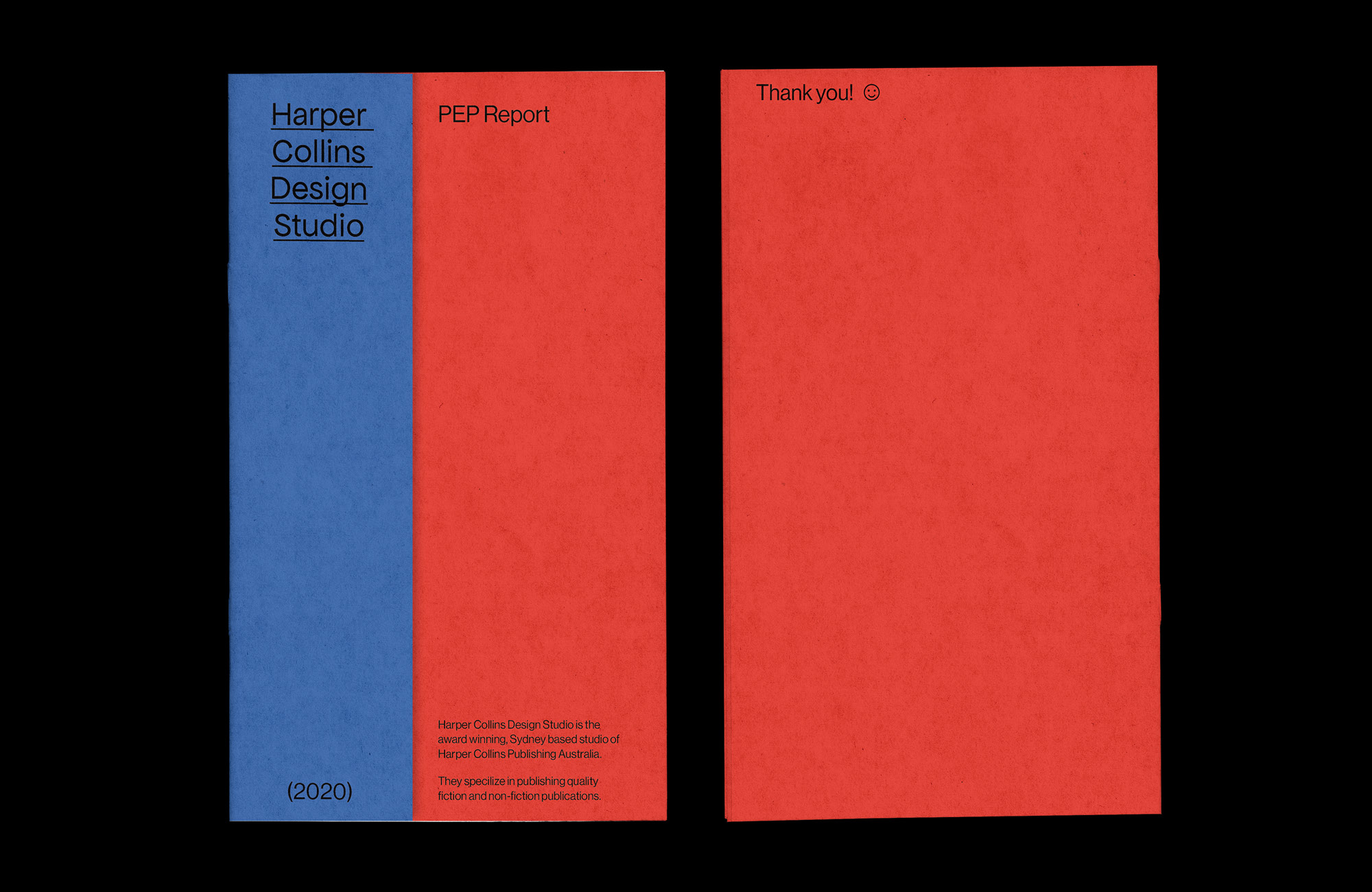 A Professional Experience Project (PEP) was undertaken as a final project for Socially Responsible design 2021. My PEP report details my three month internship with Harper Collins Design Studio and reflects upon my experiences and learnings.