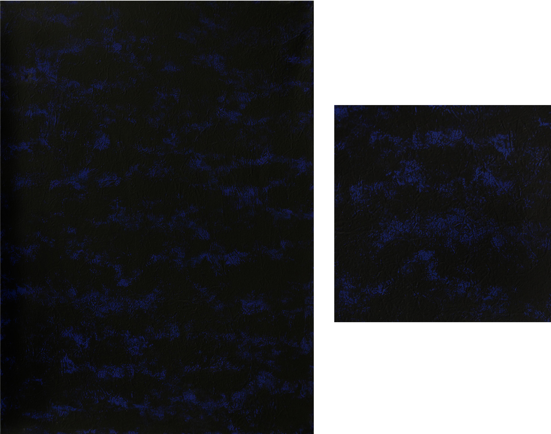 Acrylique, 92,5 x 127 cm  et d&eacute;tail.