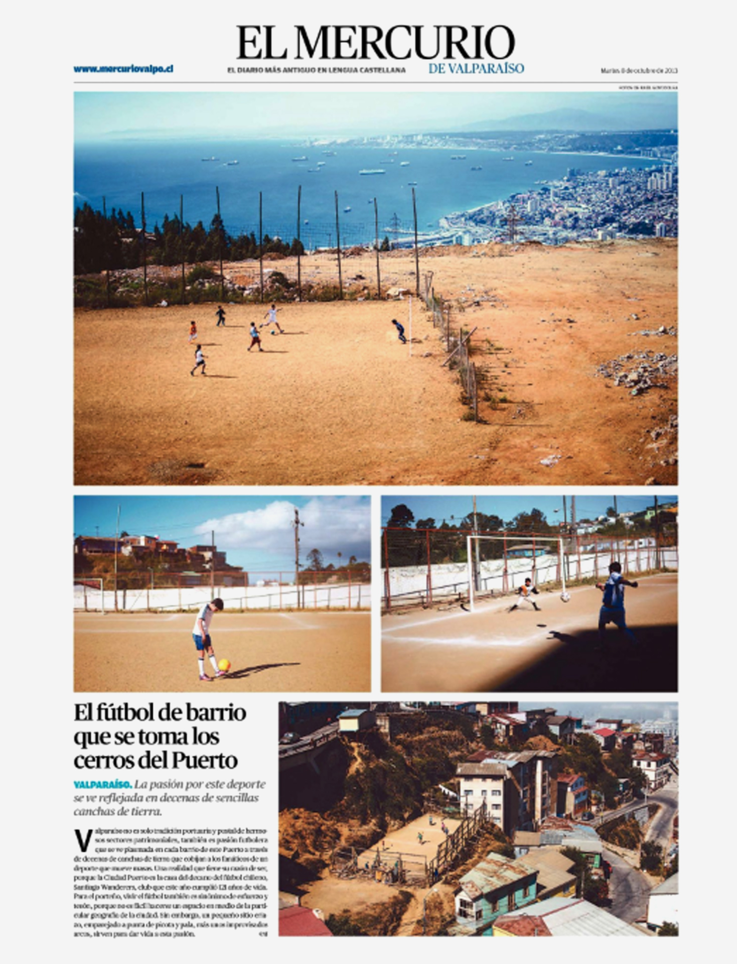 P&aacute;gina gr&aacute;fica Mercurio Valpo.