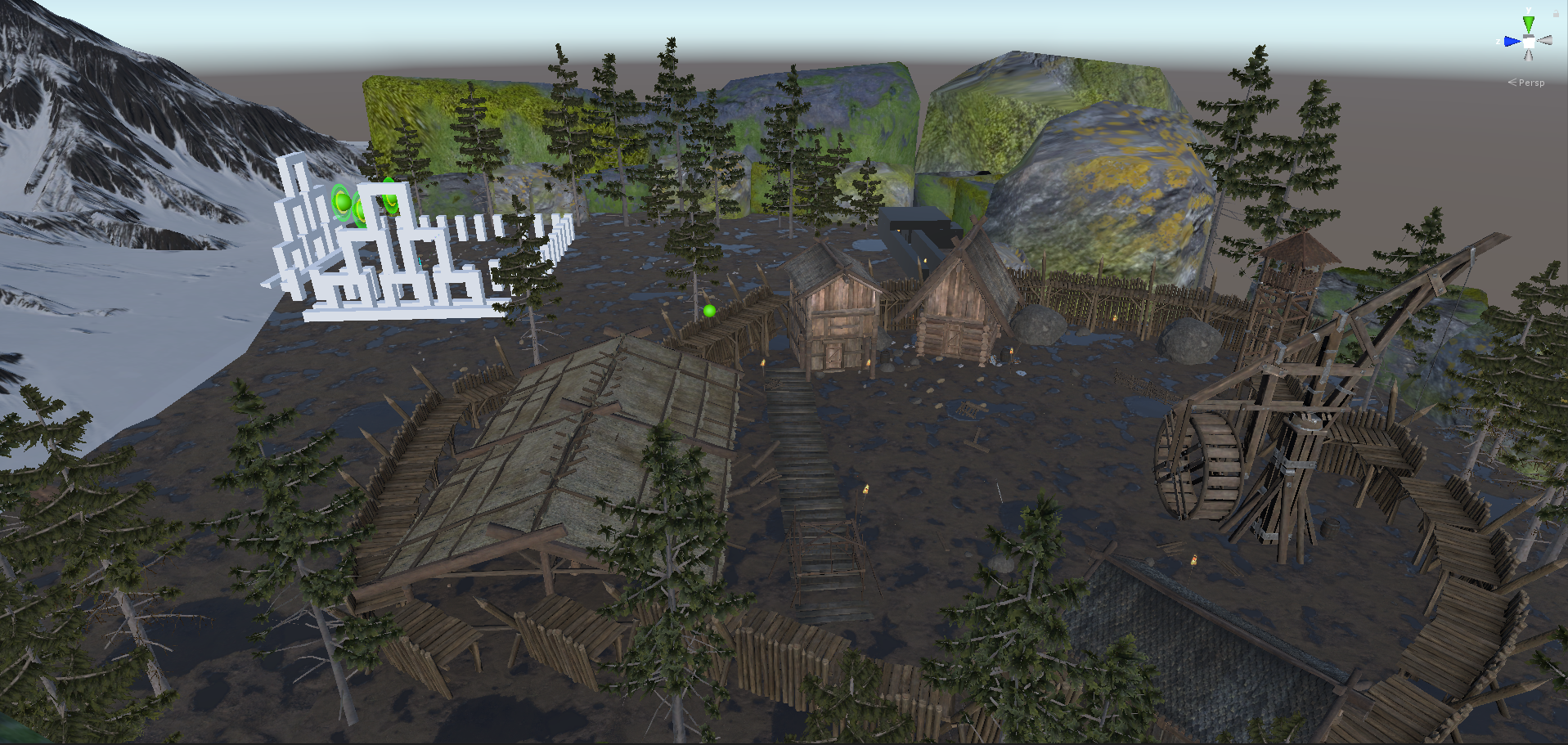 Landscape from Geomancer VR designed, developed, and programmed by Allison Costa, Mark Rosenlof, and Cory Robertson.