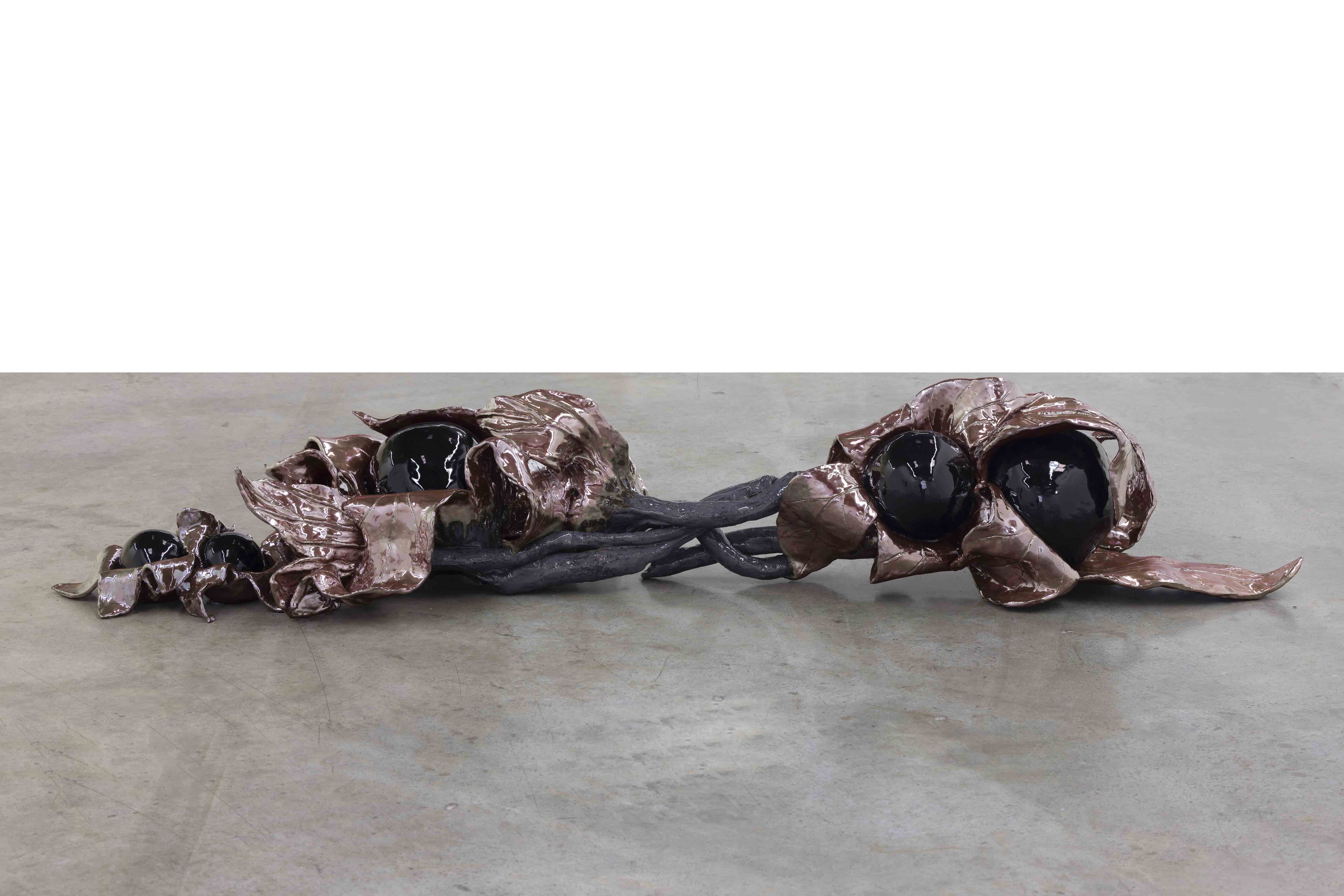 Nightshade 2, 2021, Glazed ceramic, 31 x 185 x 50 cm
