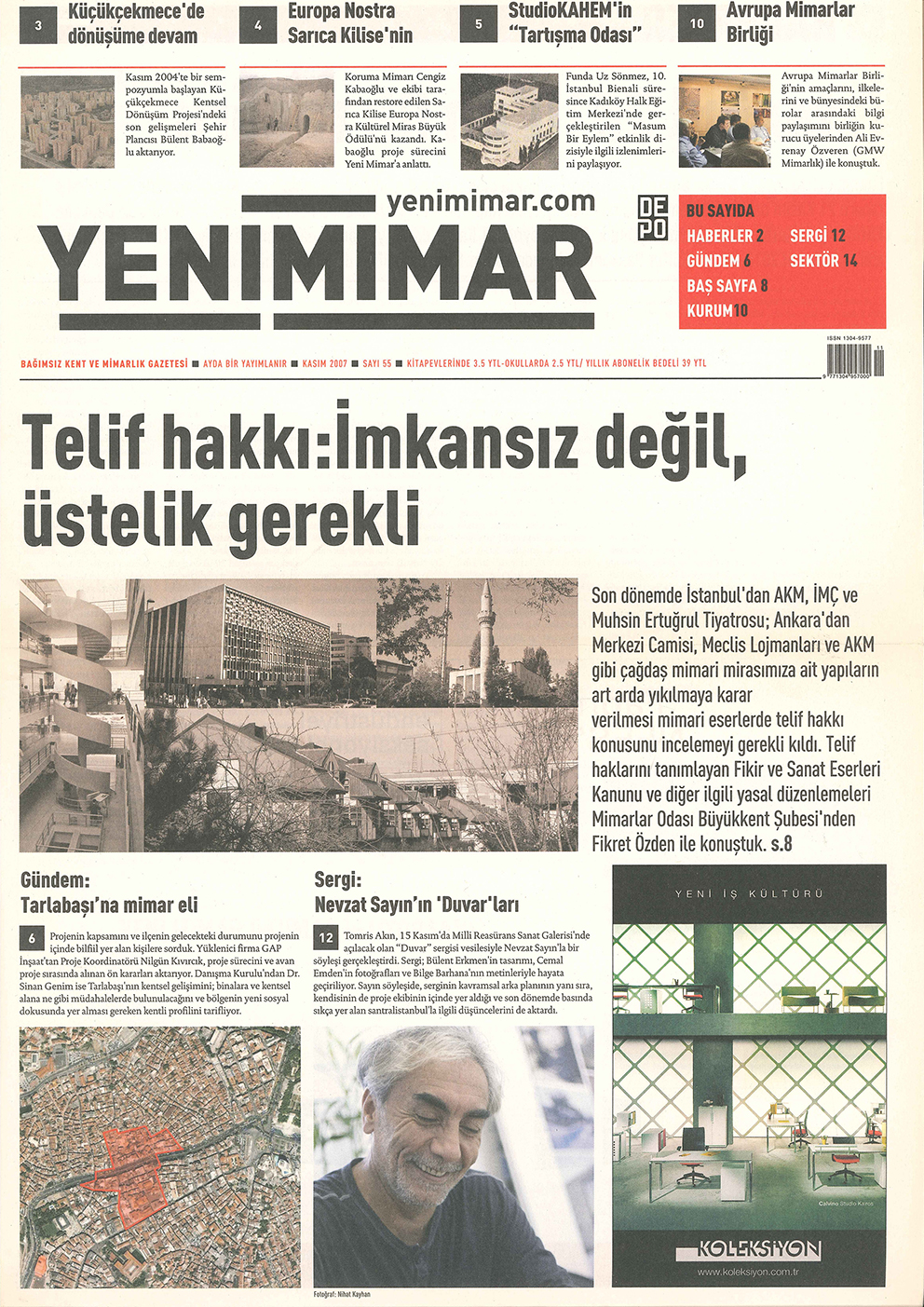 Yeni Mimar  2007  Duvar Sergisi Üzerine