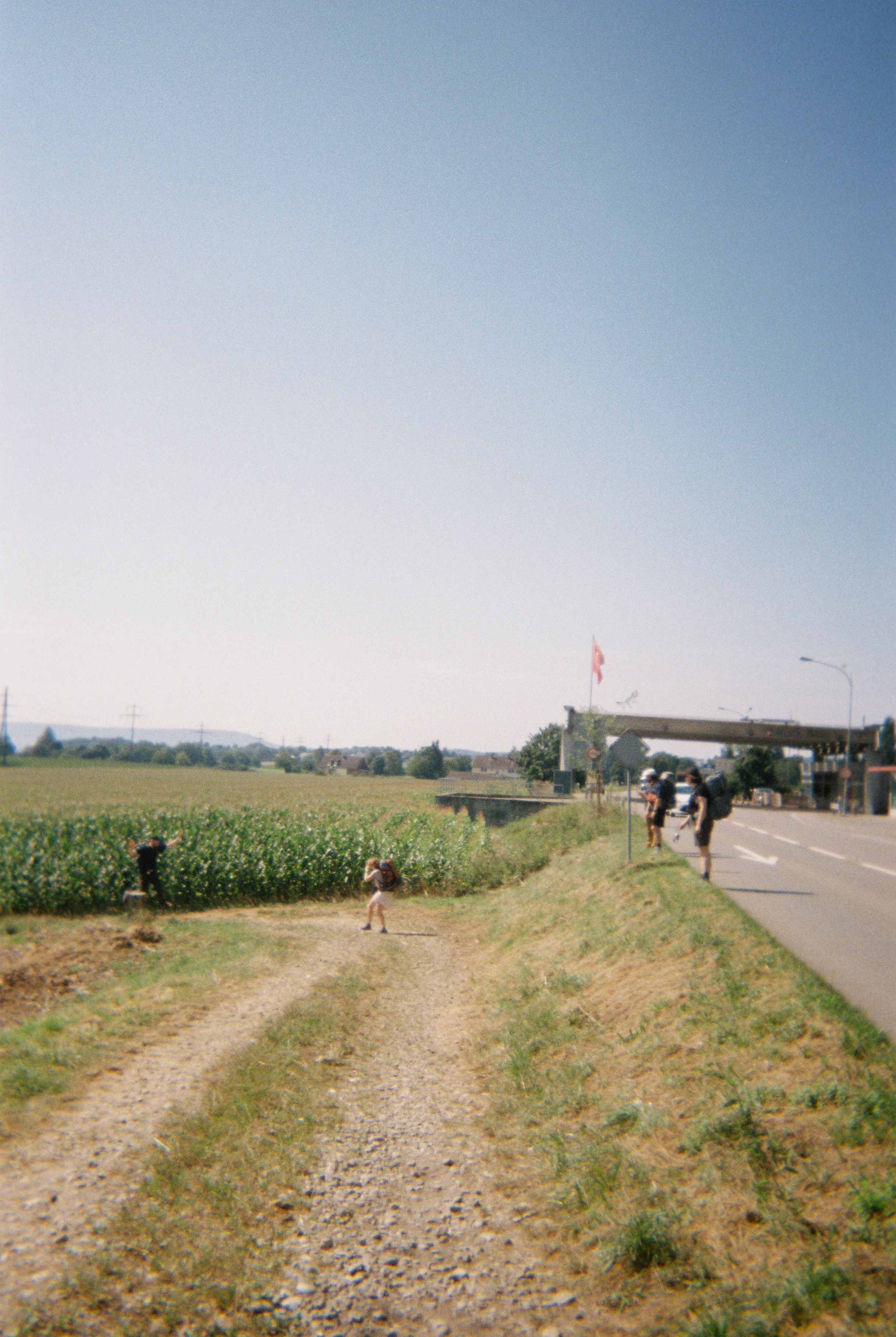 THE LINE at the intersection to the German/Swiss border, 2024. 
