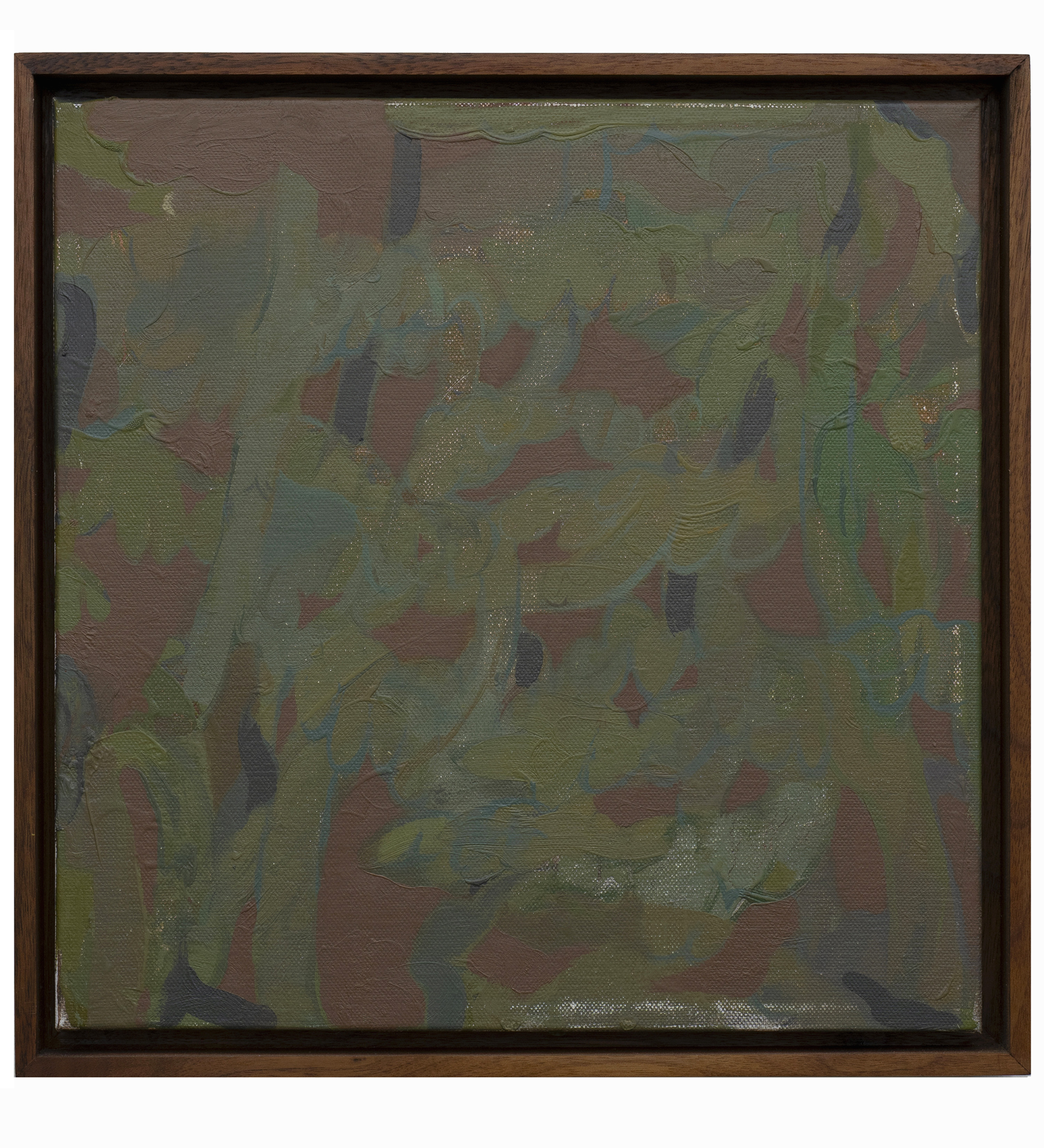 Loose Leaf, Oil on Canvas, 12 x 12," 2018